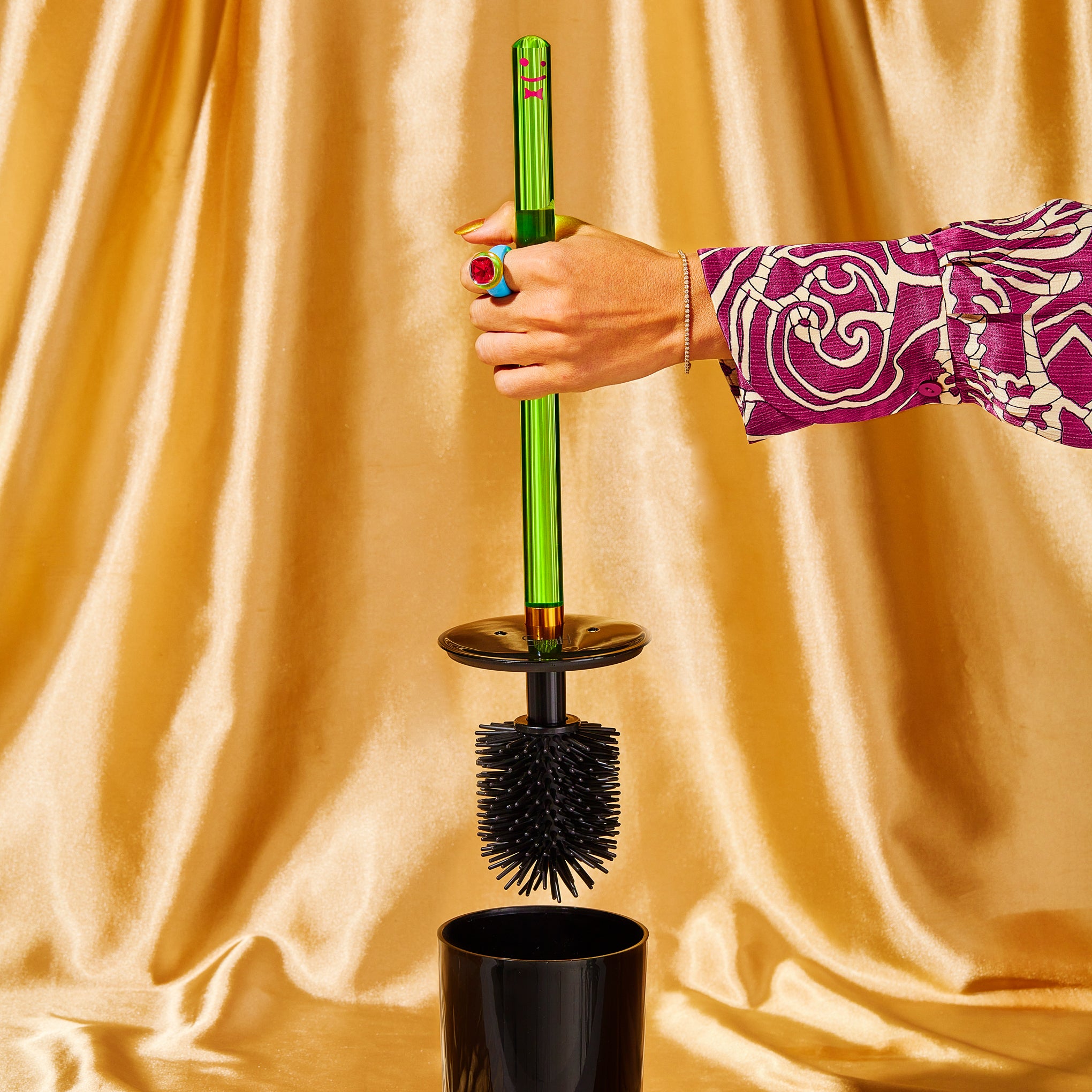 Translucent Toilet Brush - Green - Image 2