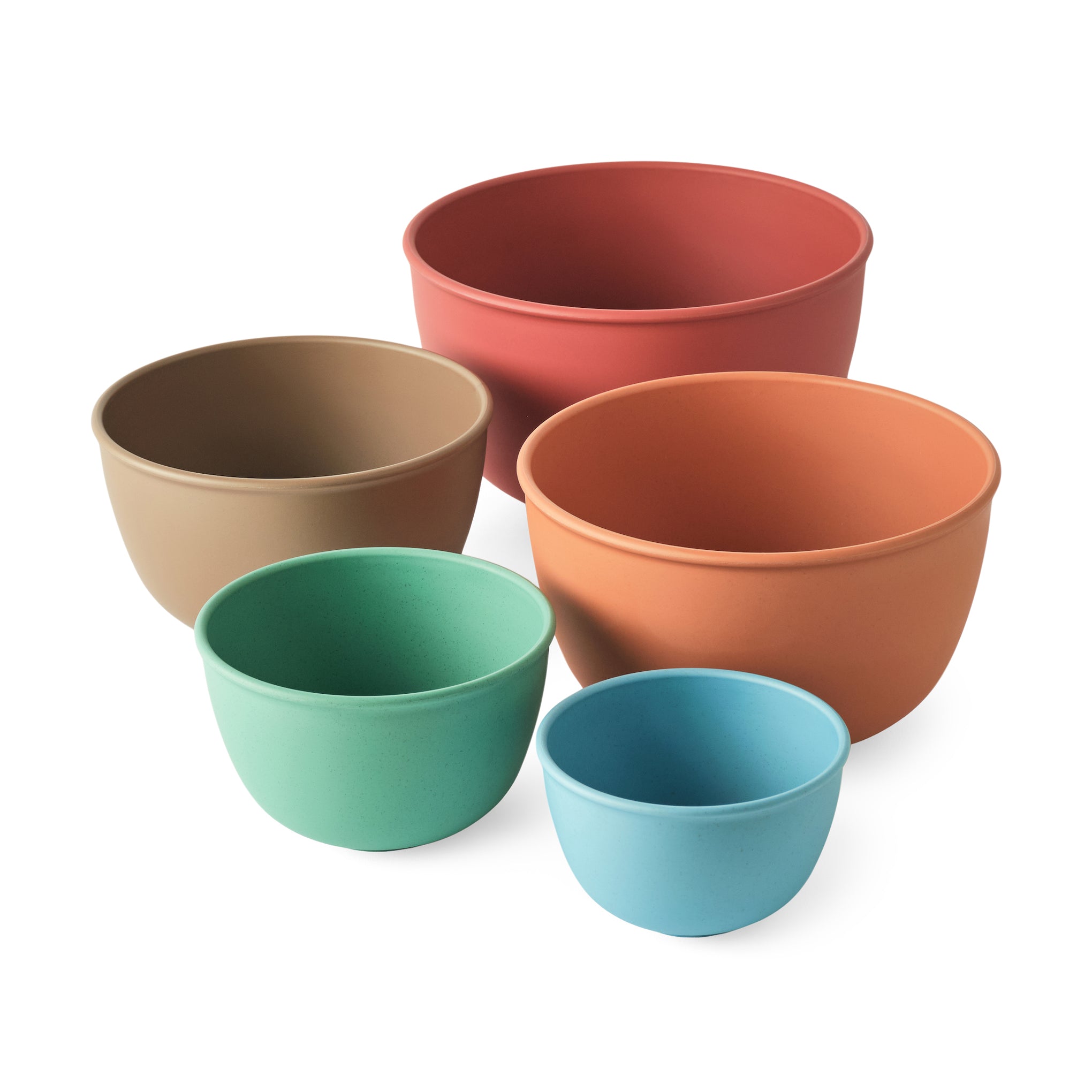 Plant-Based Astrik Plastic Nesting Bowls - Set of 5 - Image 2