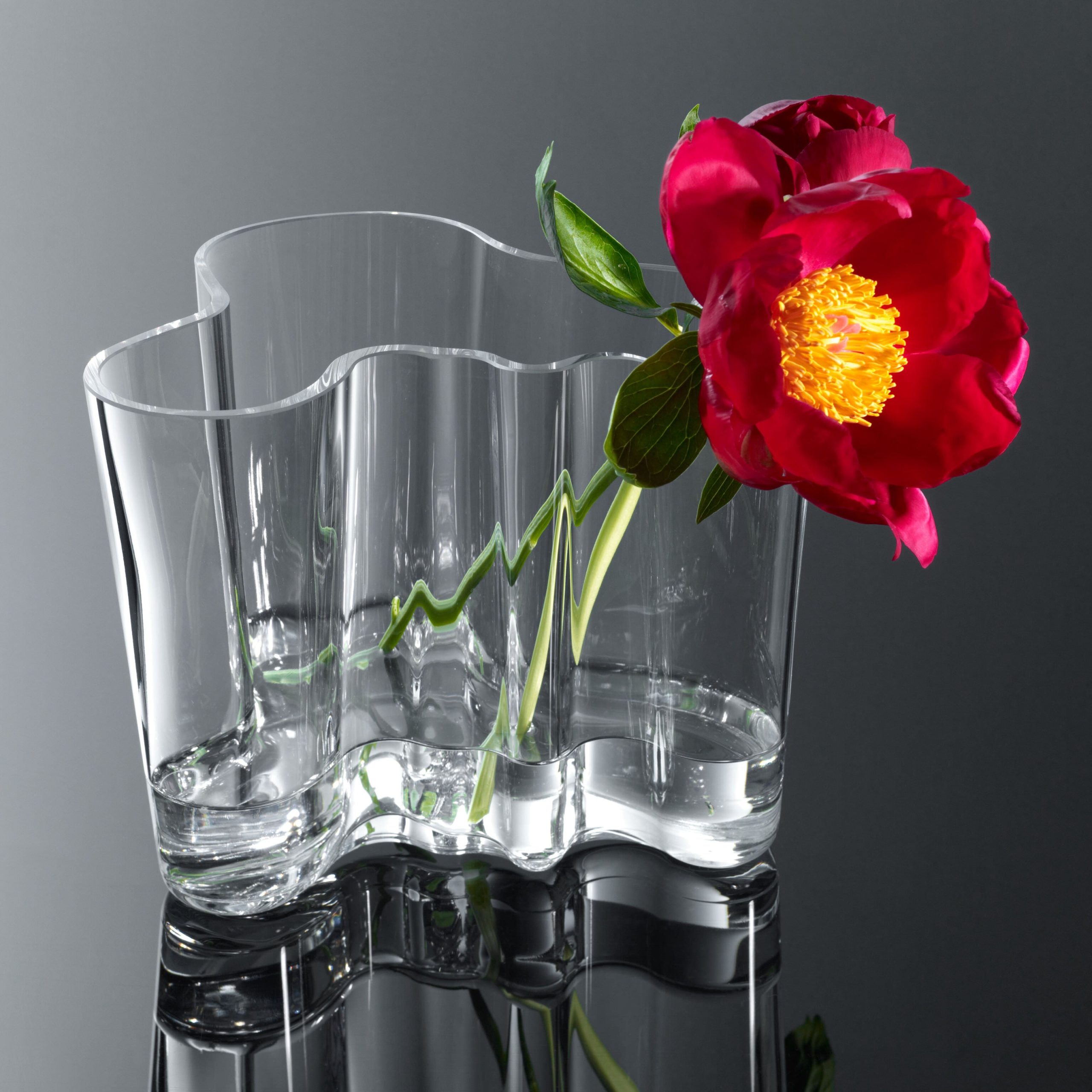 Iittala Alvar Aalto Glass Vase - 6.3H - Image 5