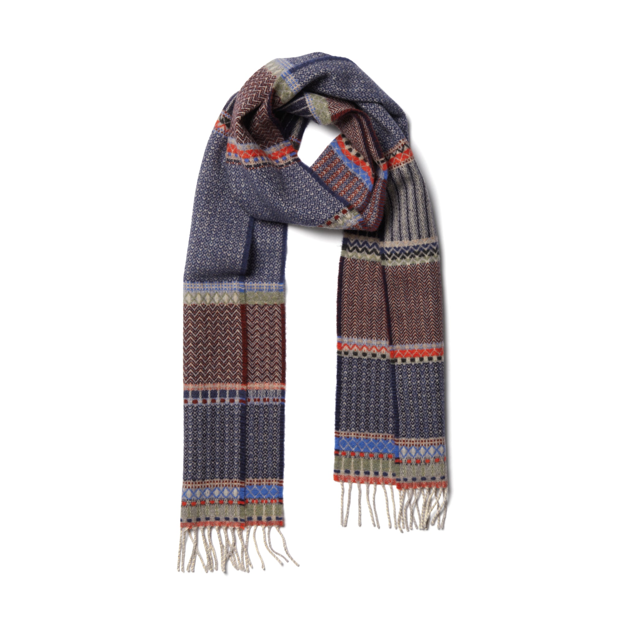 Wallace Sewell Cassia Lambswool Scarf - Fossil