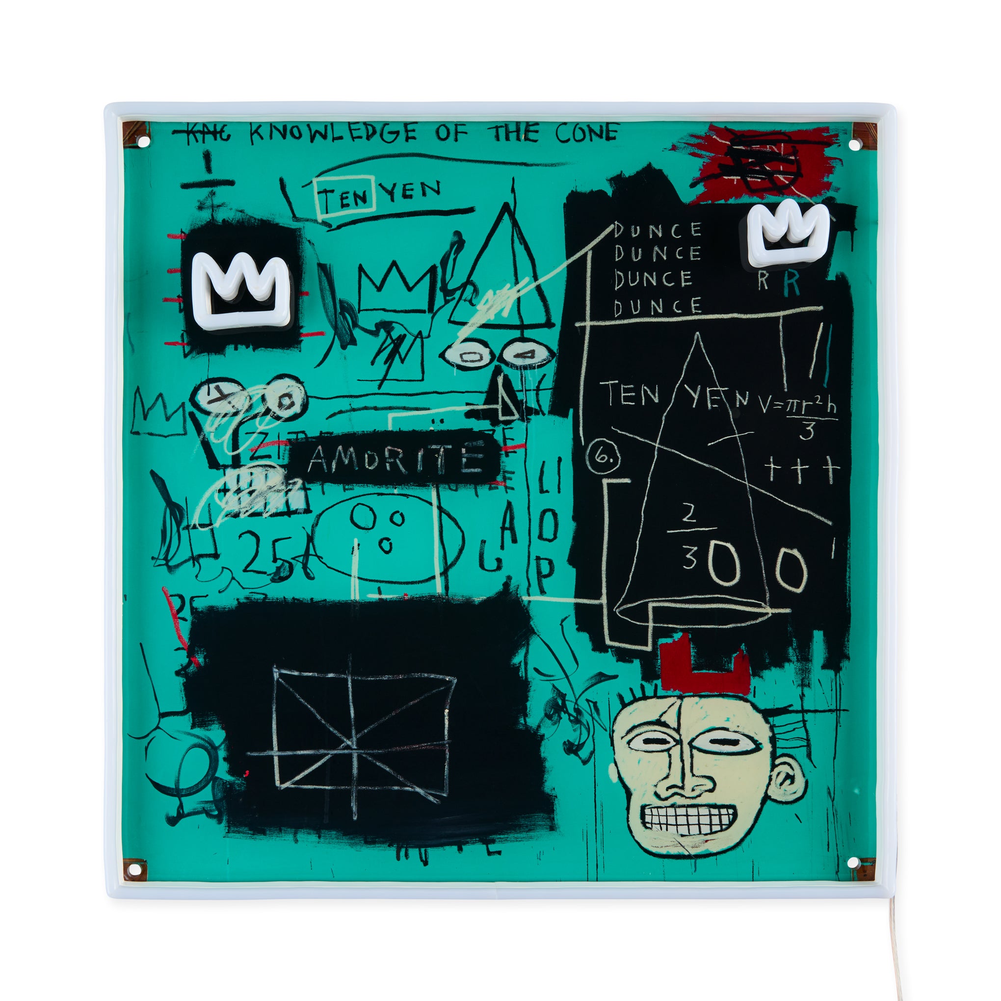 Yellowpop Jean-Michel Basquiat Equals Pi Neon Sign - Image 3