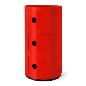 Kartell Componibili 3-Tier Storage - Red