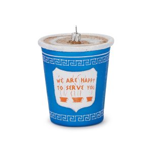 NYC Glass Holiday Ornament - Greek Diner Cup