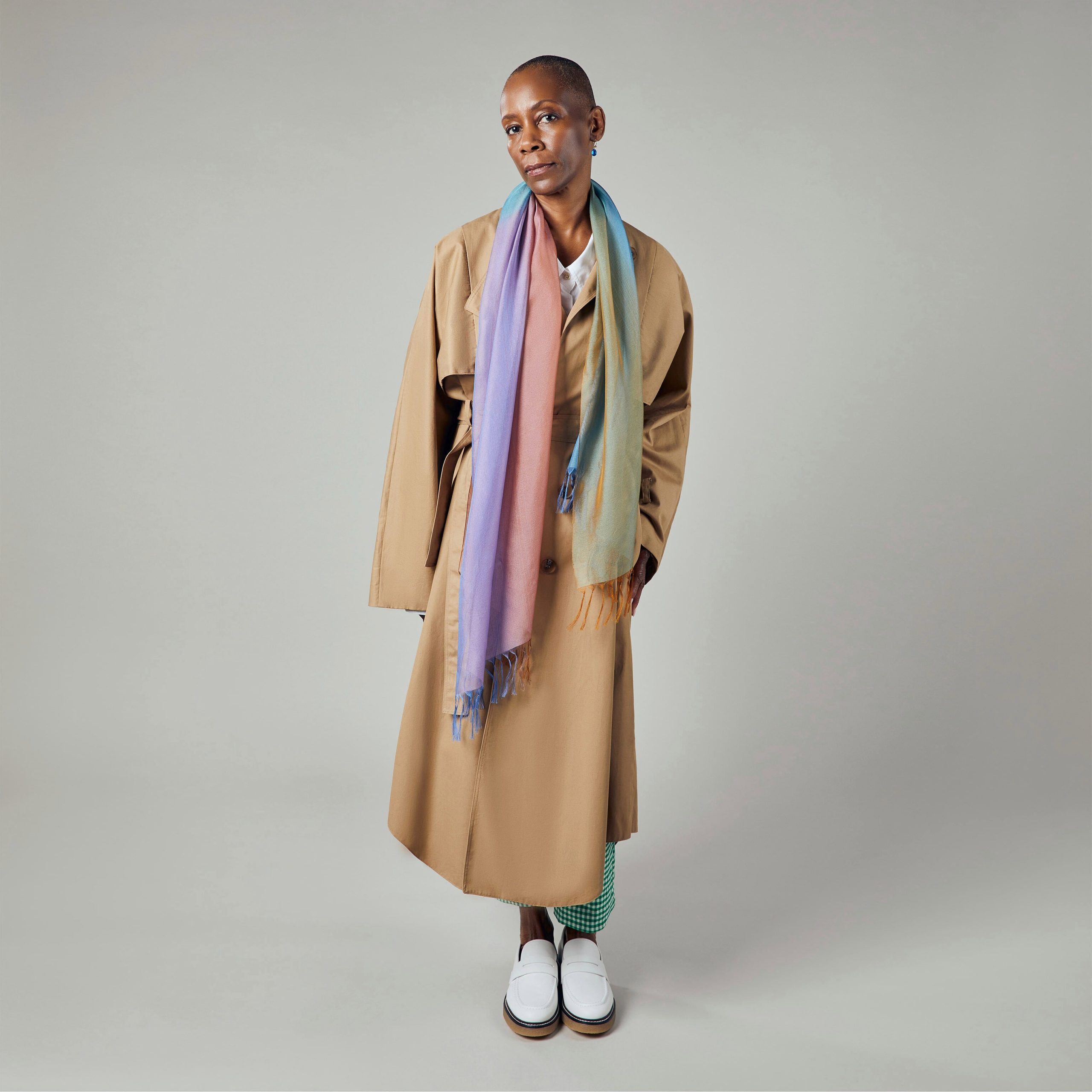 Peacock Silk Scarf - Image 2