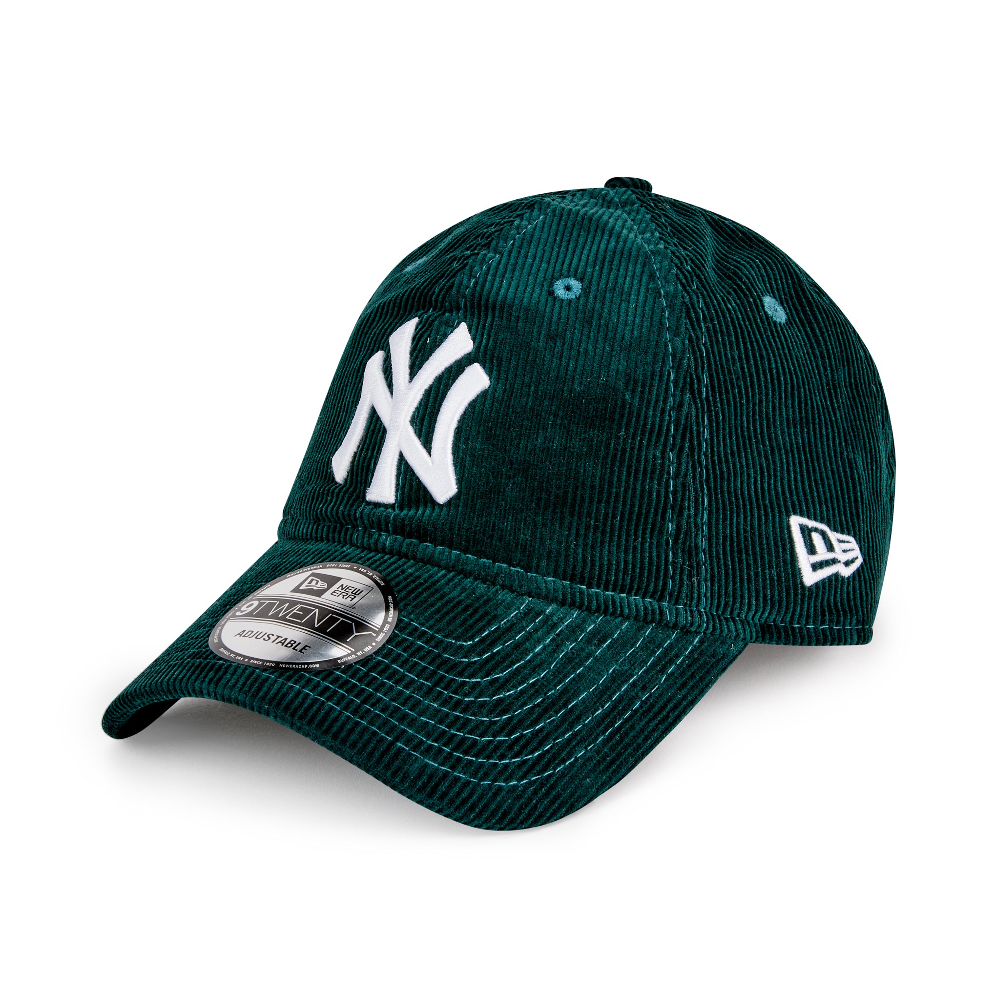 MoMA NY Yankees 9TWENTY Corduroy Adjustable Baseball Cap - Green - Image 3