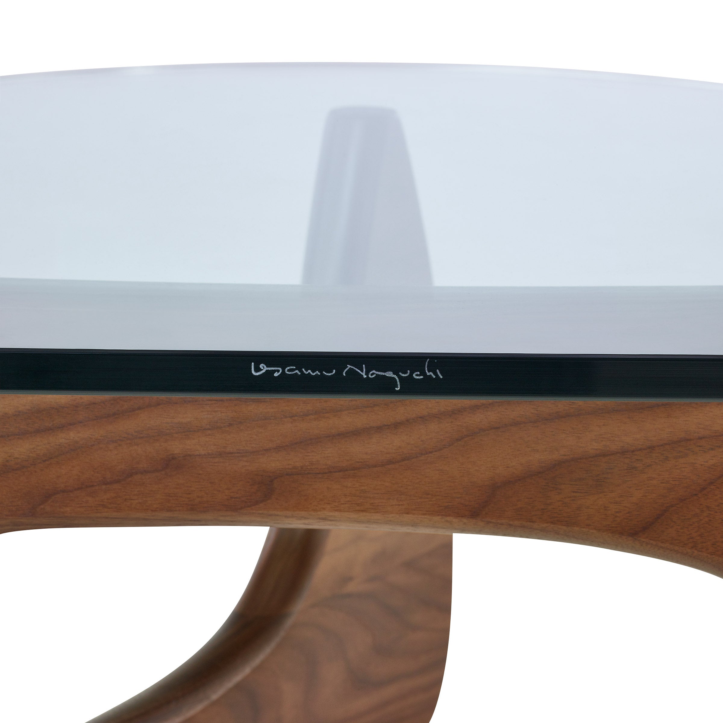 Noguchi Coffee Table from Herman Miller - Transparent/ Walnut - Image 6
