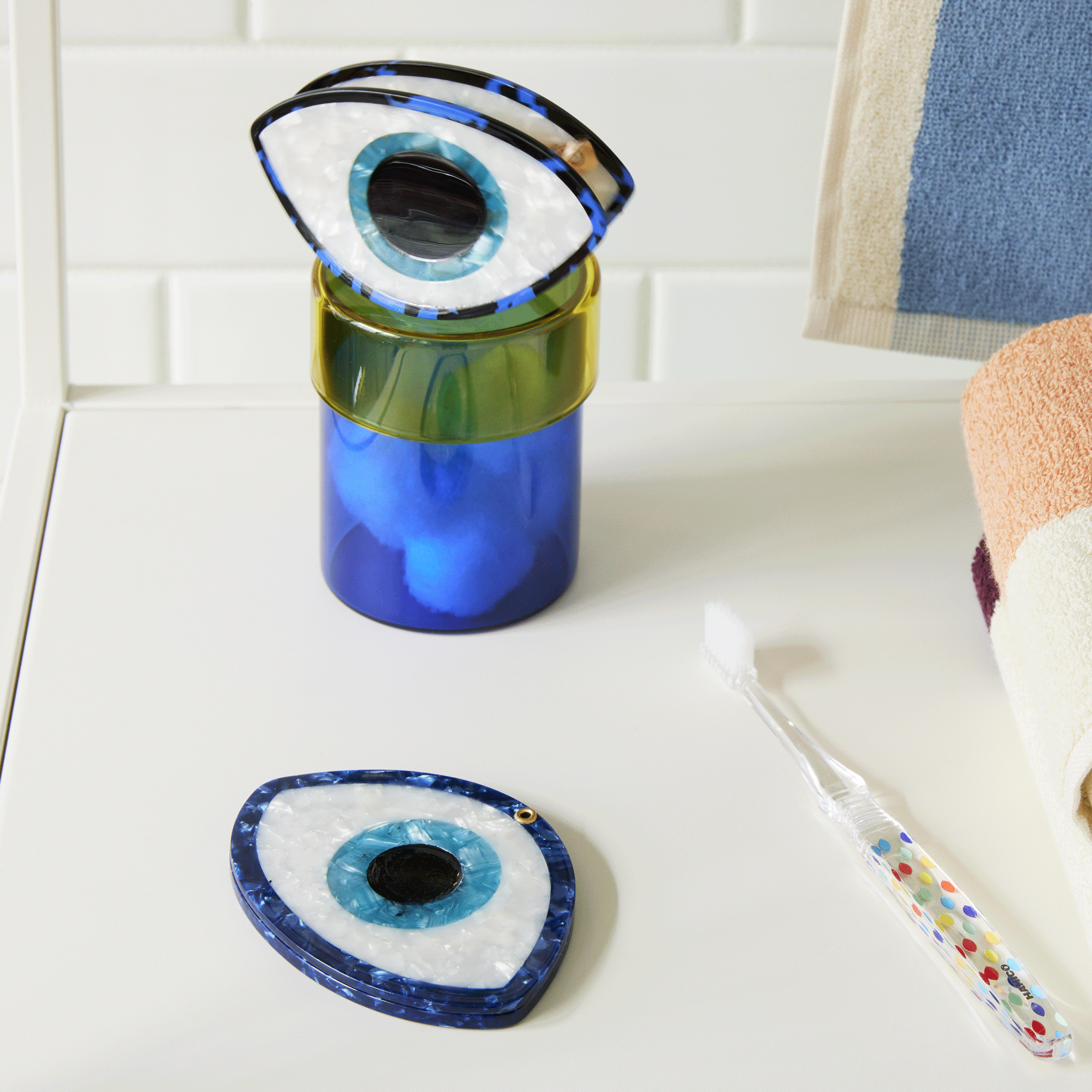 Solar Eclipse Compact Mirror - Evil Eye - Image 2