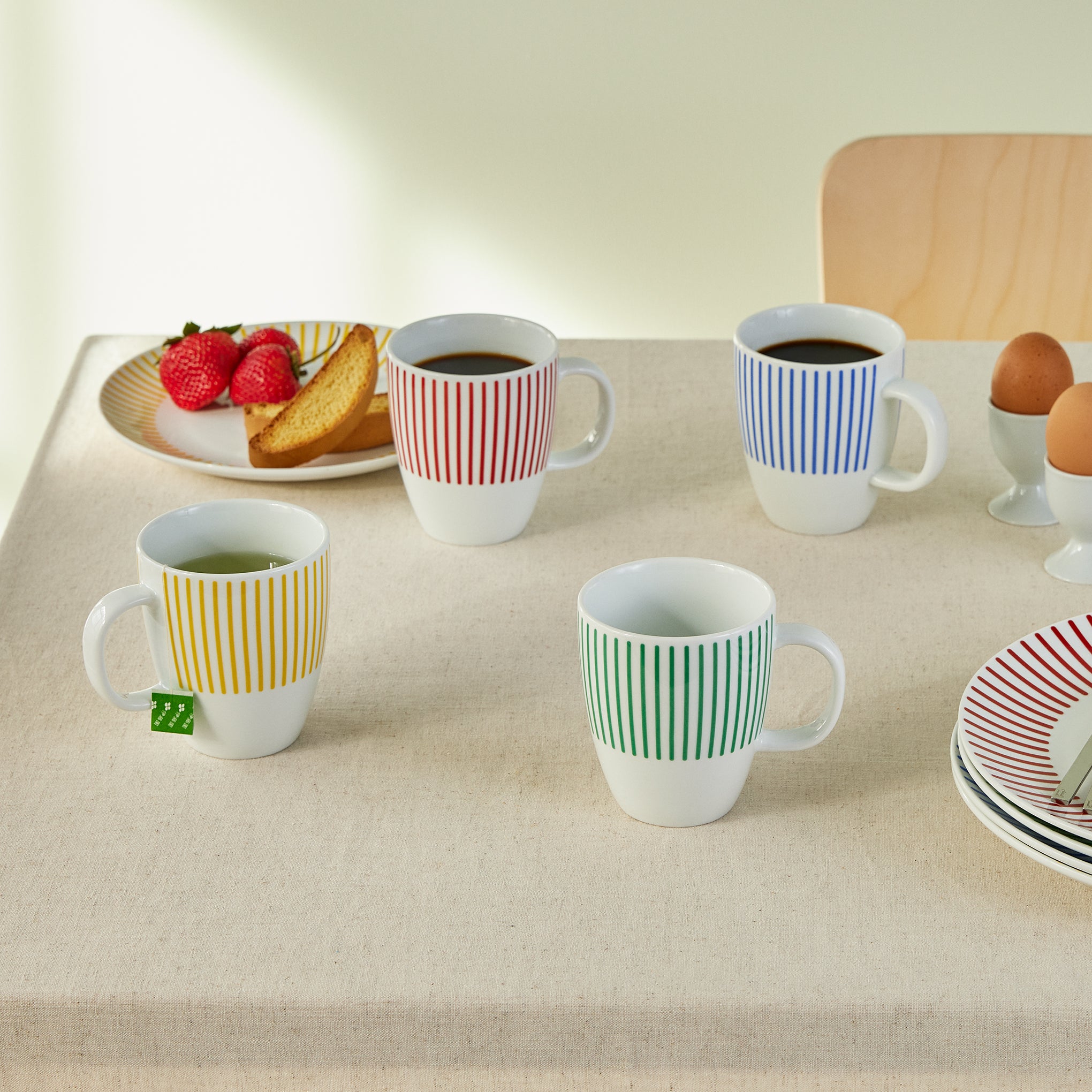 Bodum Jazz Porcelain Mugs - Set of 4 - Image 2