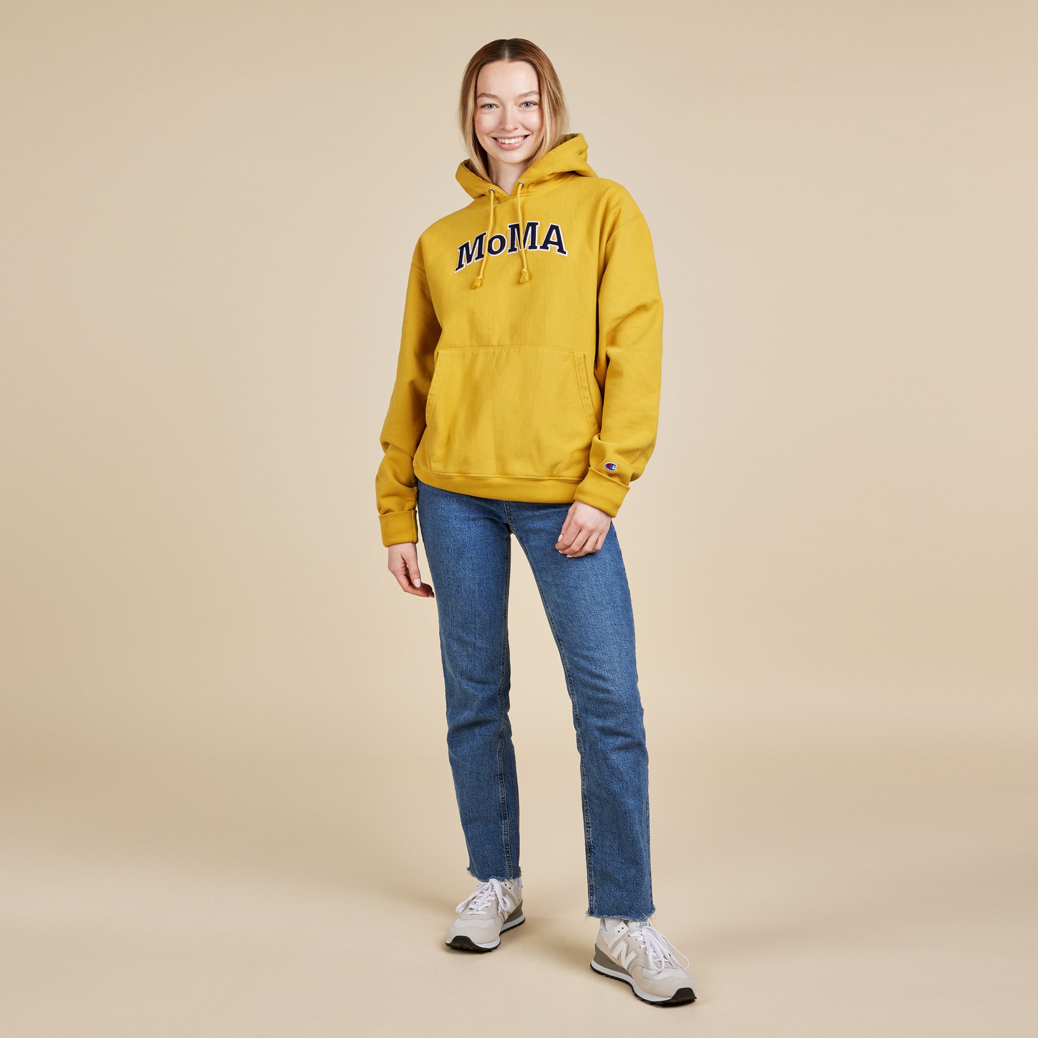 Champion Garment-Dyed Hoodie - MoMA Edition - Bold Nytop Gold - Image 4