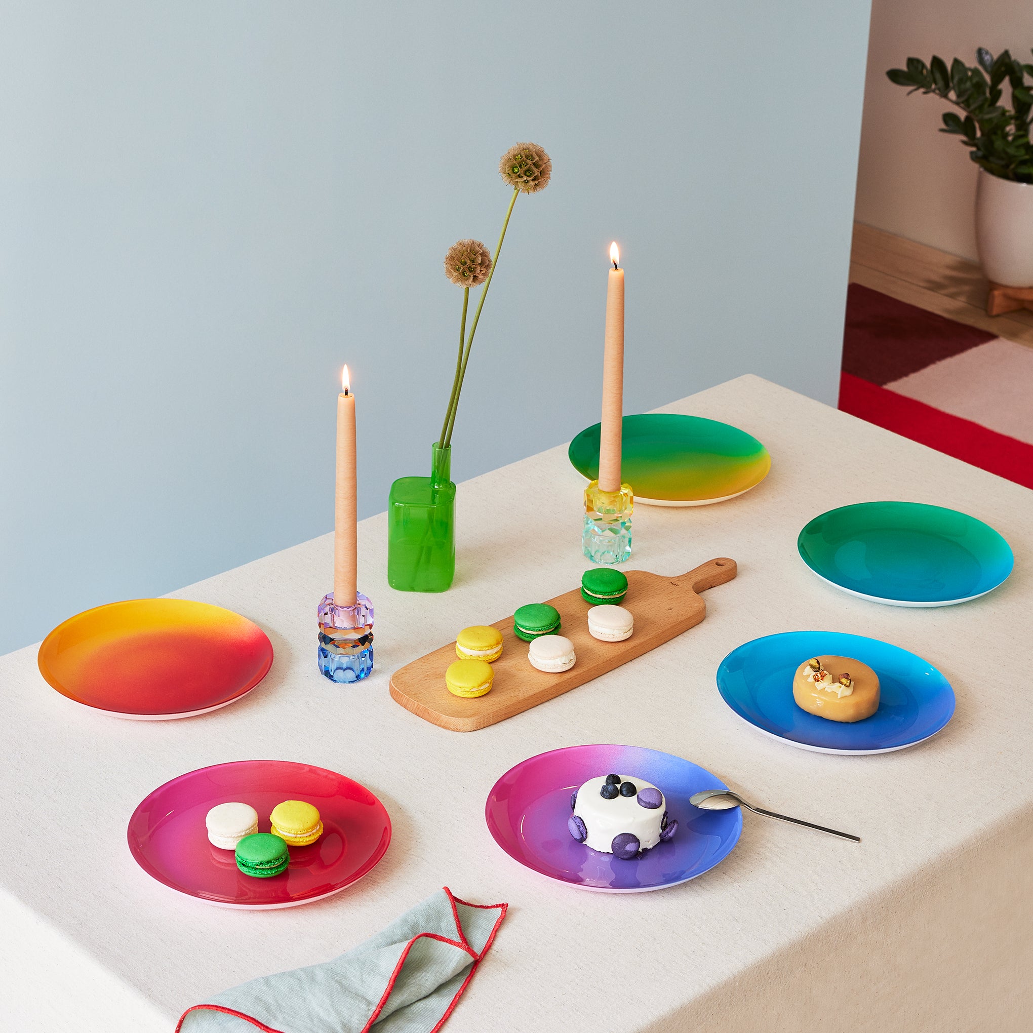 Spectrum Dinnerware - Dessert Plates S/6 - Image 6