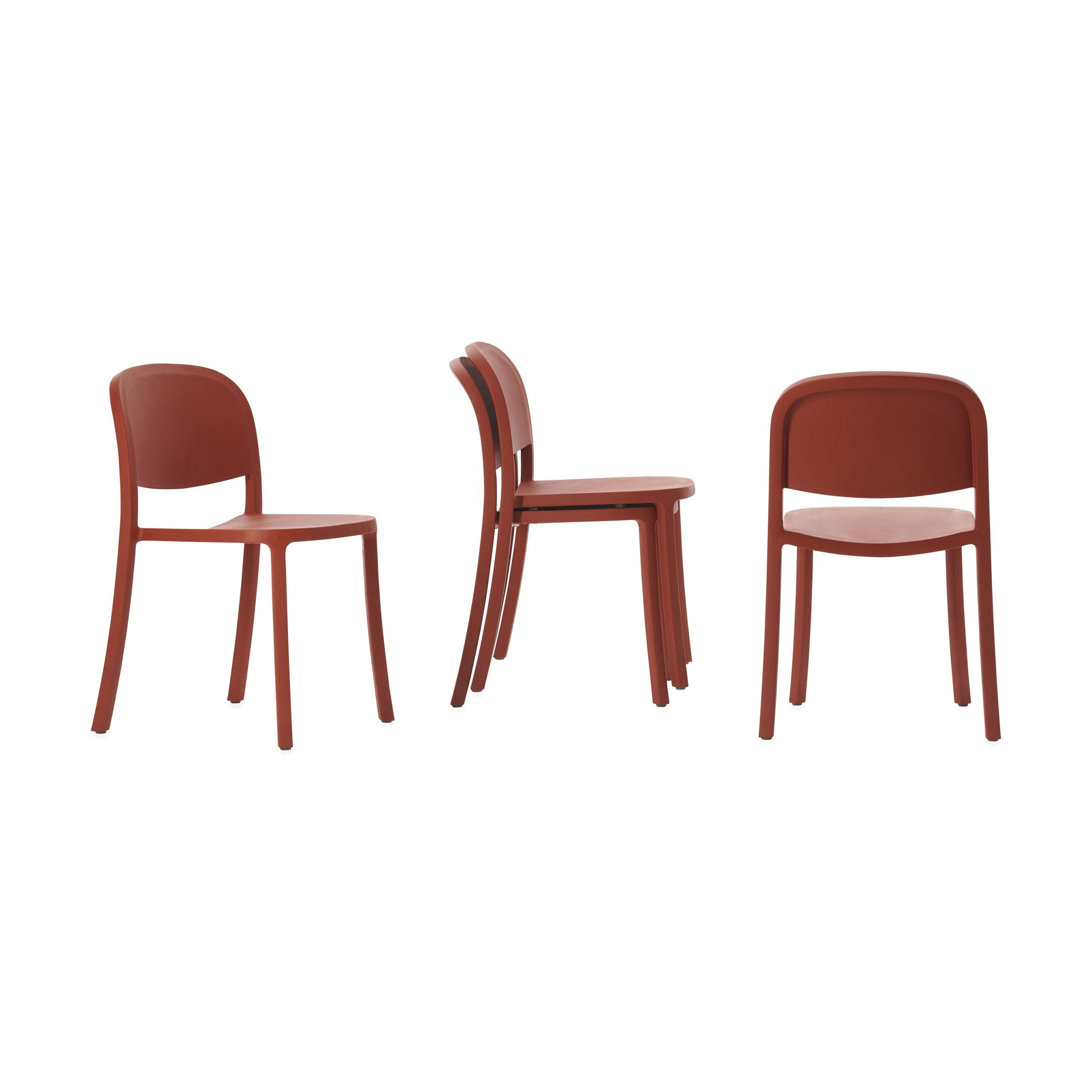 Emeco 1 Inch Reclaimed Stacking Chair - Bordeaux - Image 6