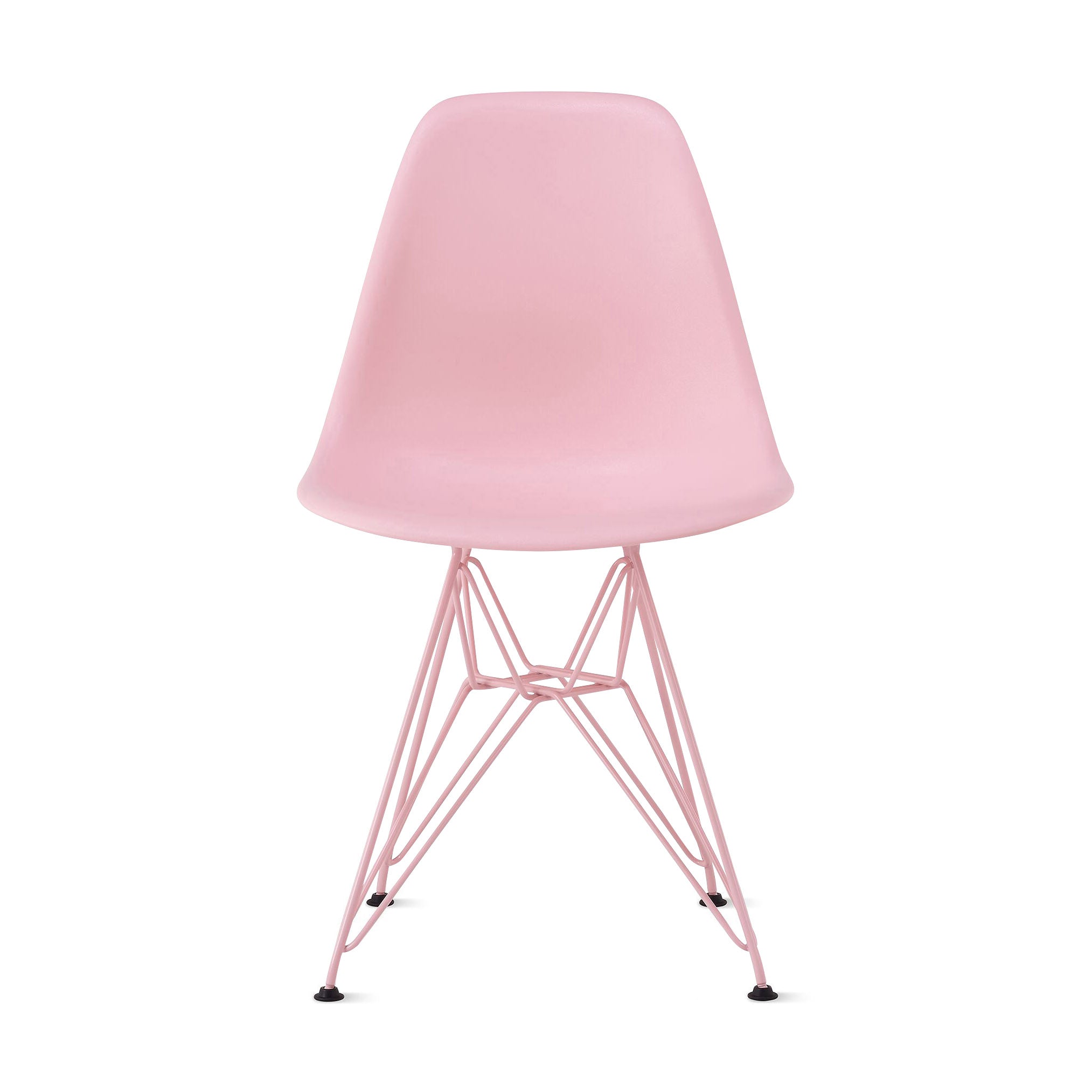 Herman Miller x HAY Eames Molded Recycled Plastic Side Chair - Powder Pink - Image 3