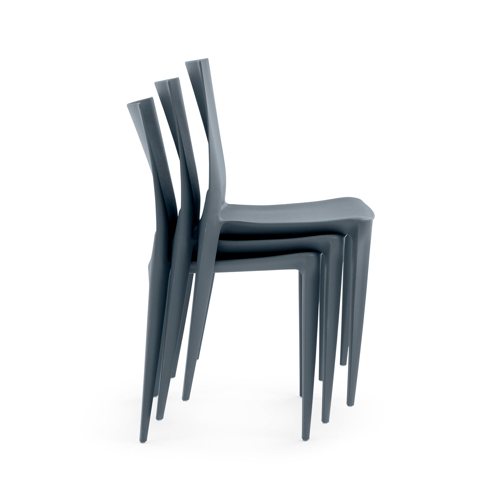 Mario Bellini Stacking Chair from Heller - Set of 2 - Dark Gray - Image 5