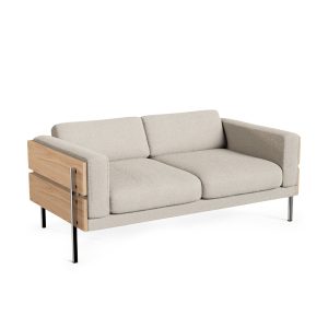 Forum 2-Seater Sofa - Oak/ Chalk Boucle