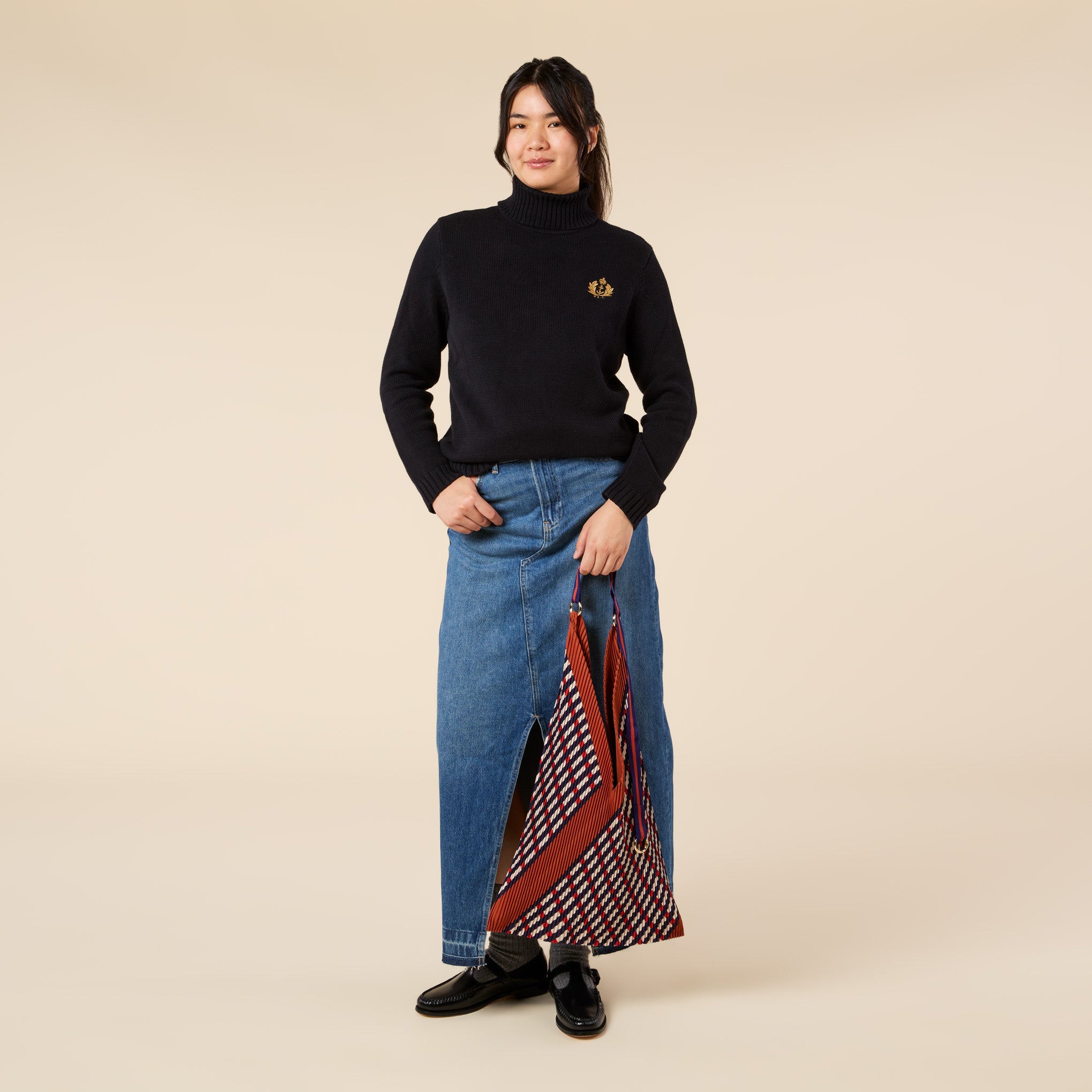 Pleated Recycled Polyester Y Bag - Sophia Terracotta - Image 5