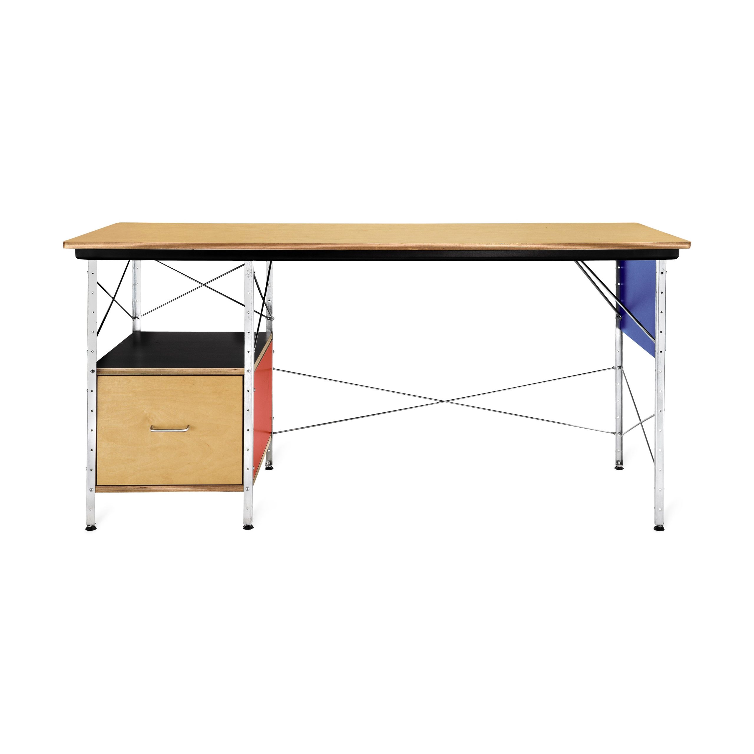 Eames Desk from Herman Miller - Red/ Blue - Image 9