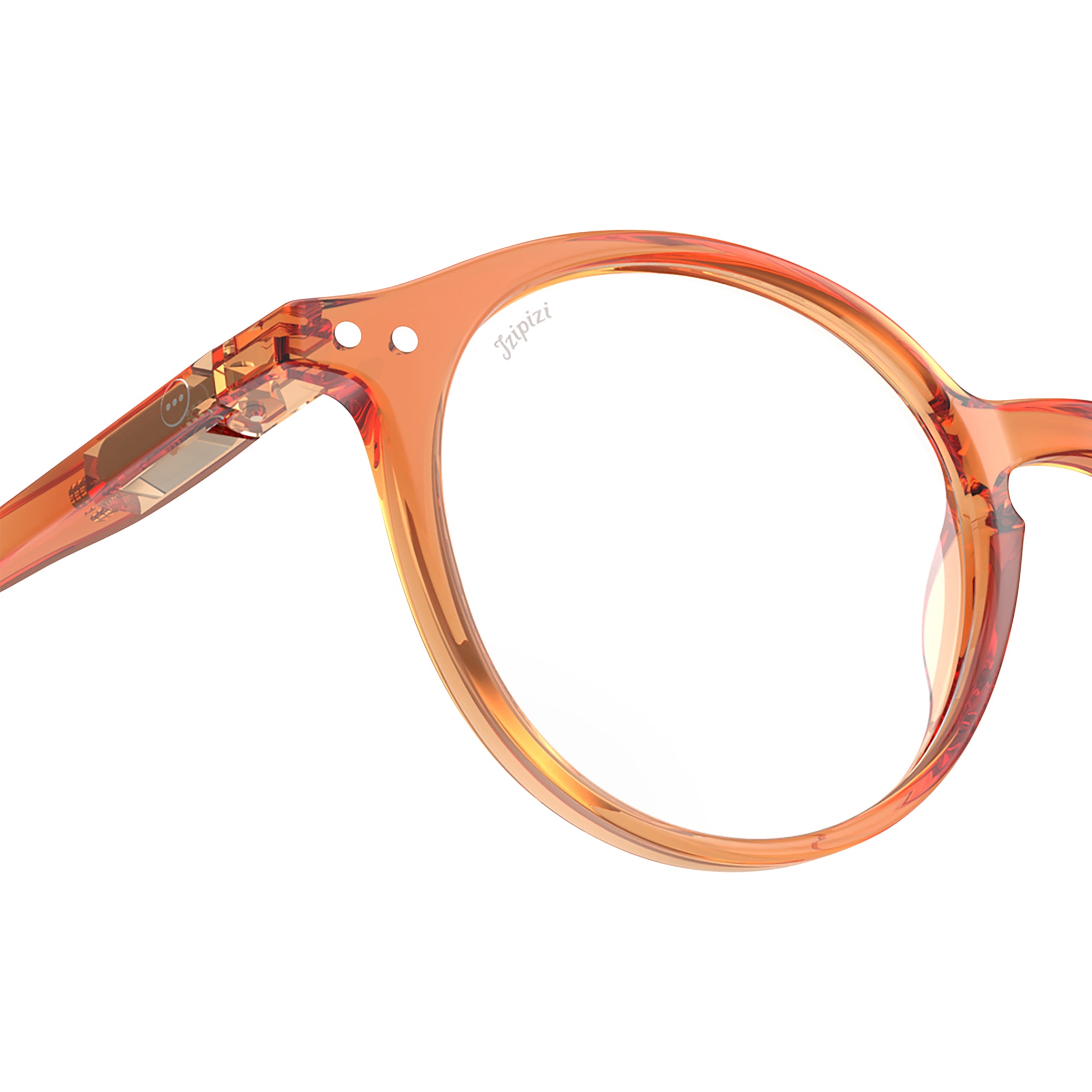 IZIPIZI Stadium Round Reading Glasses #D - Orange Smash - Image 3