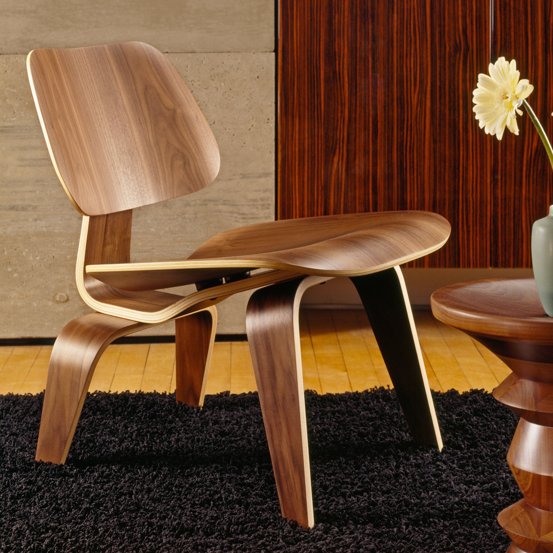 Eames® Molded Plywood Lounge Chair (LCW) from Herman Miller - White Ash - Image 5