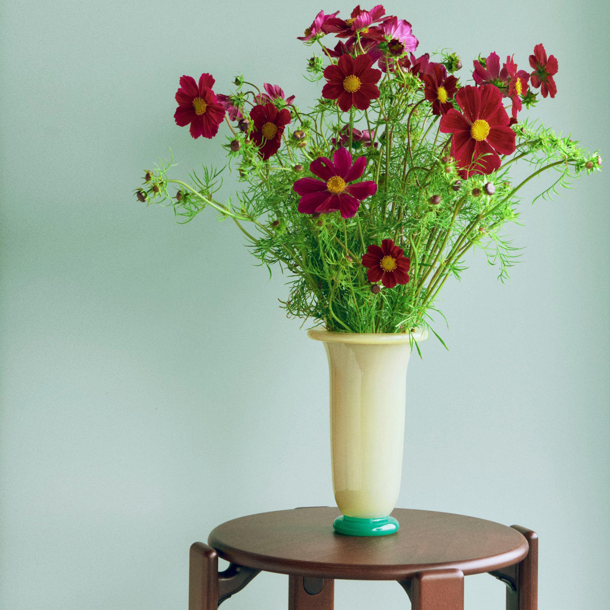 HAY Empire Glass Vase - Lemon/ Sand/ Green - Image 2