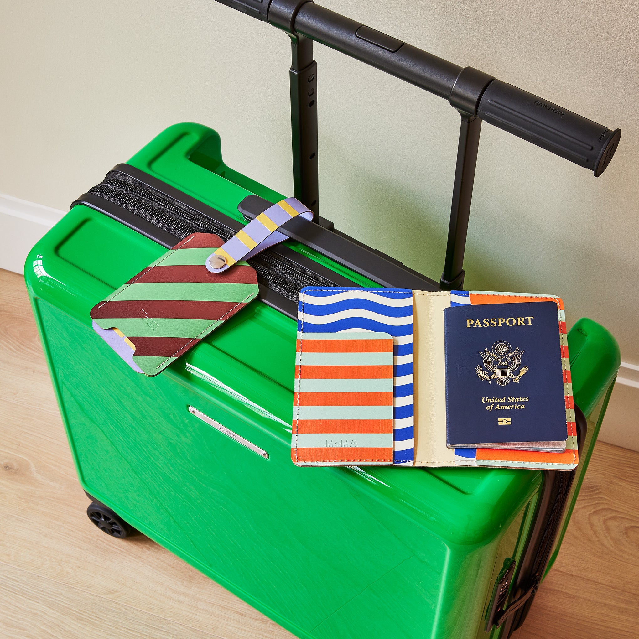 Dusen Dusen Recycled Leather Double Card Holder - Sand - Image 3