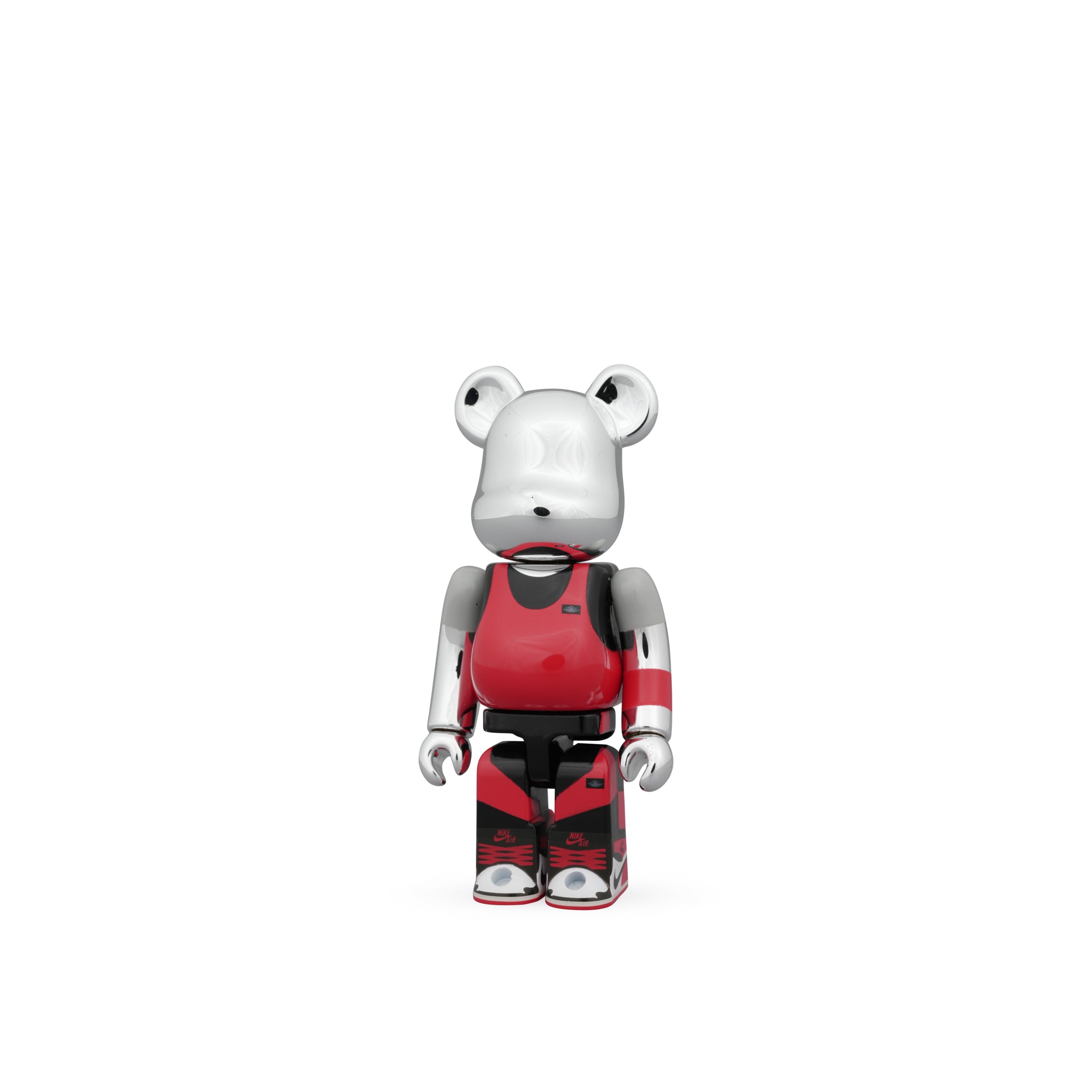 BE@RBRICK Michael Jordan 1985 Air Jordan Collectible Figure - Playground 1985 Silver - Image 5