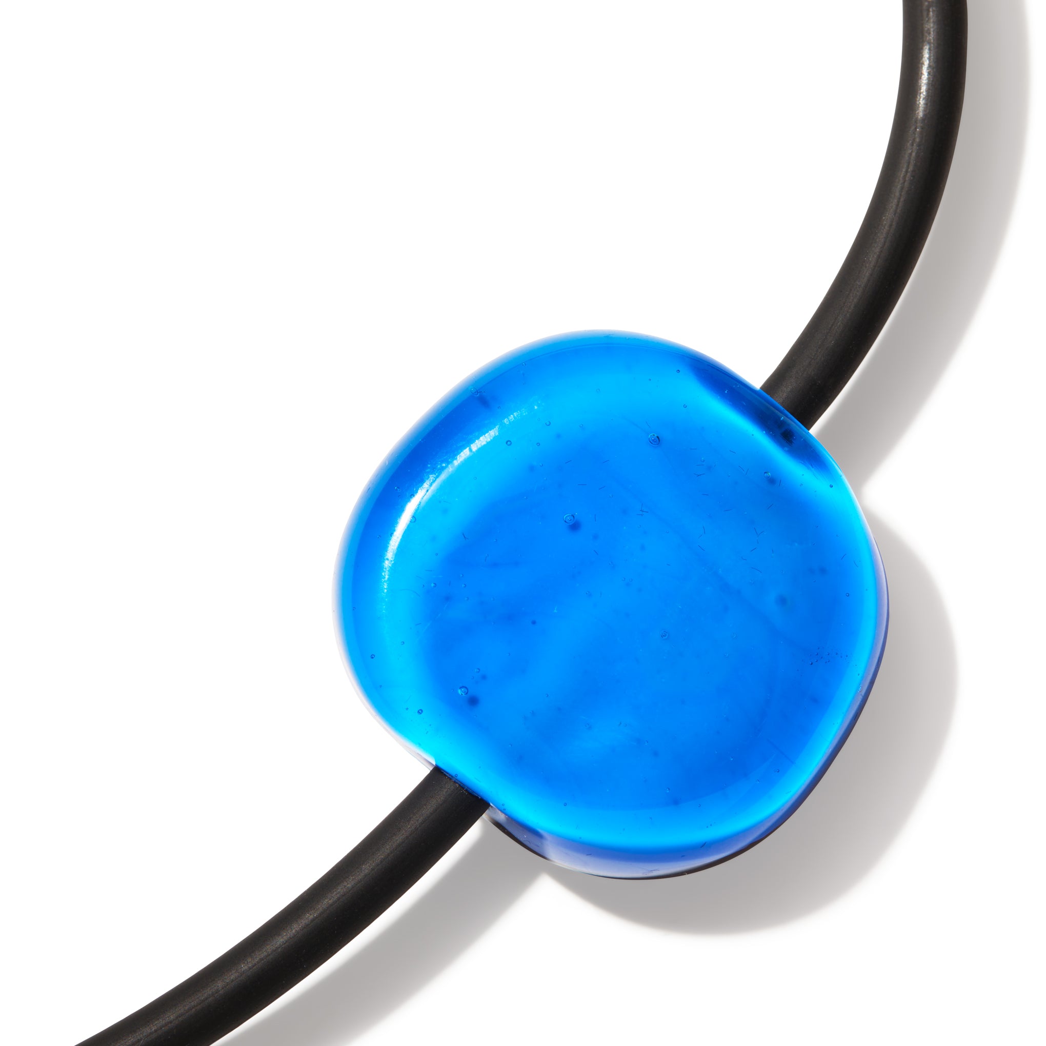 Bonbon Glass Necklace - Purple/ Turquoise - Image 4