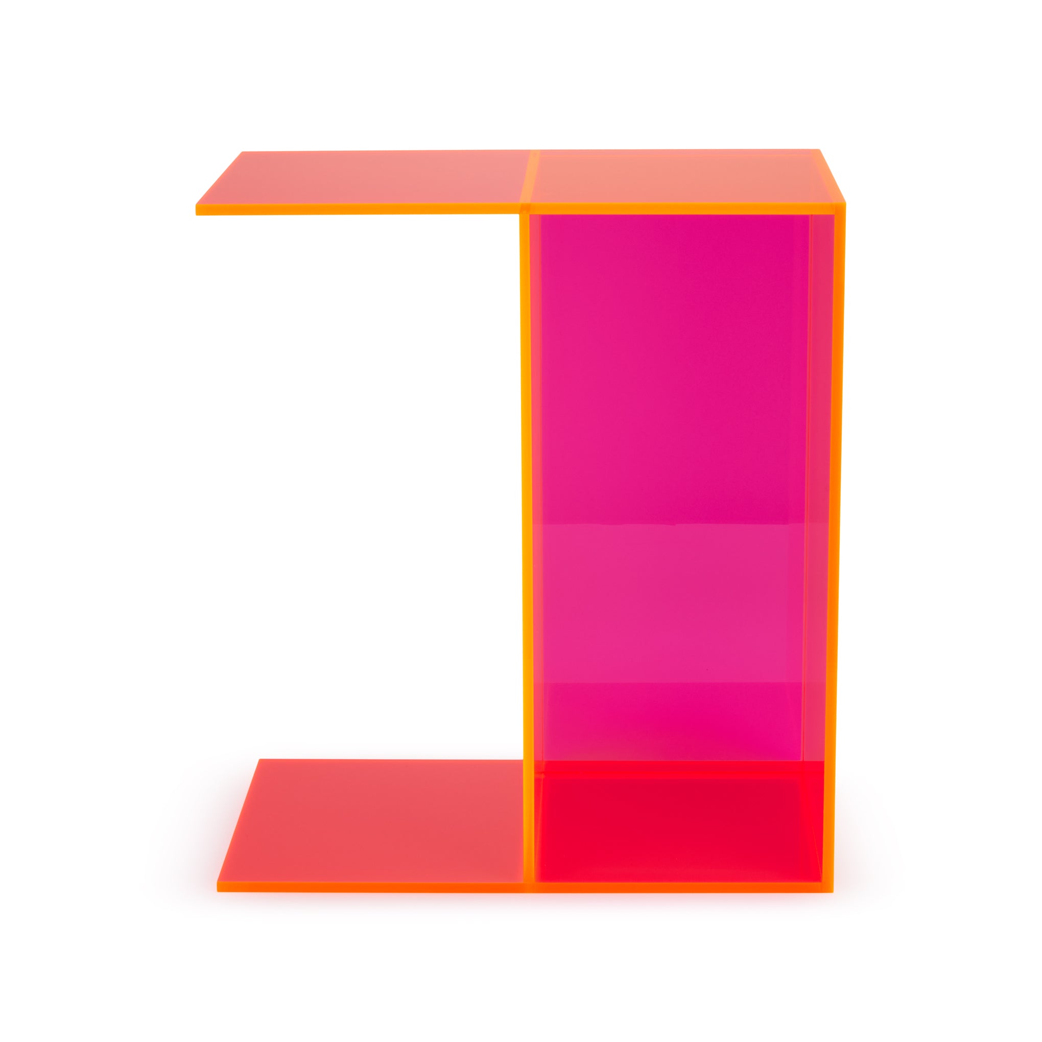 Two-Way Side Table - Neon Orange/ Neon Pink - Image 4