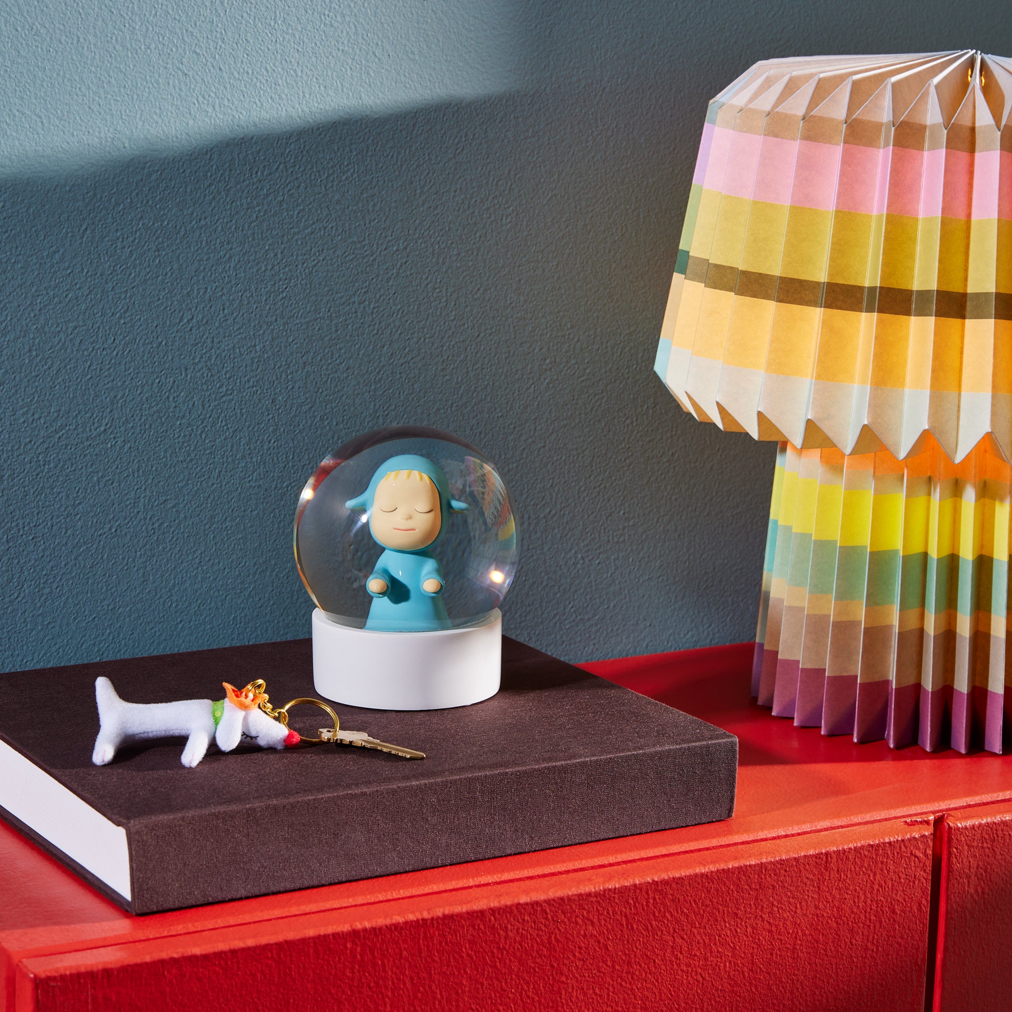 Yoshitomo Nara Little Wanderer Snow Globe - Blue - Image 6