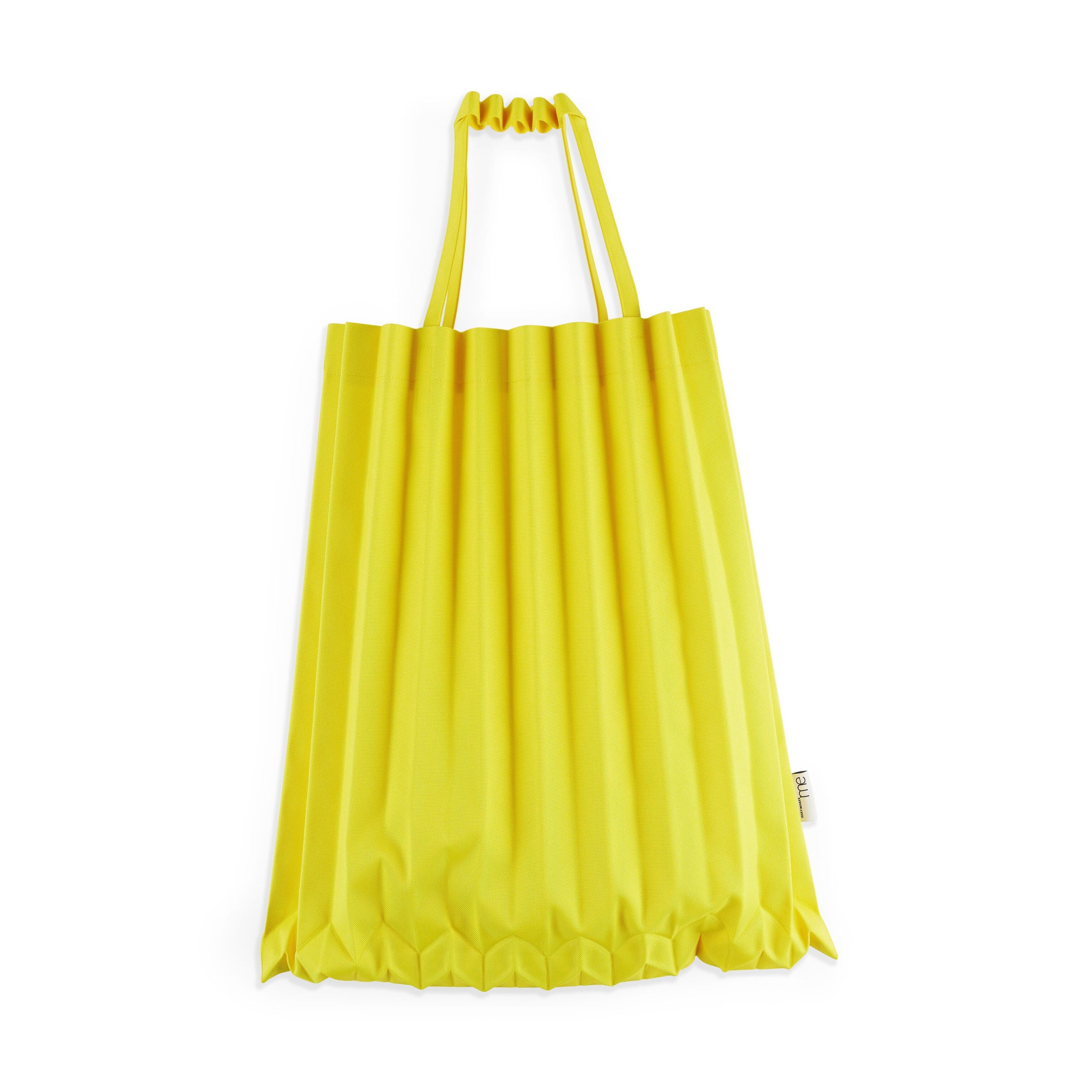 me ISSEY MIYAKE Recycled Polyester Trunk Pleats Bag - Lime Yellow - Image 2