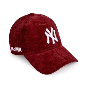 MoMA NY Yankees 9TWENTY Corduroy Adjustable Baseball Cap - Maroon