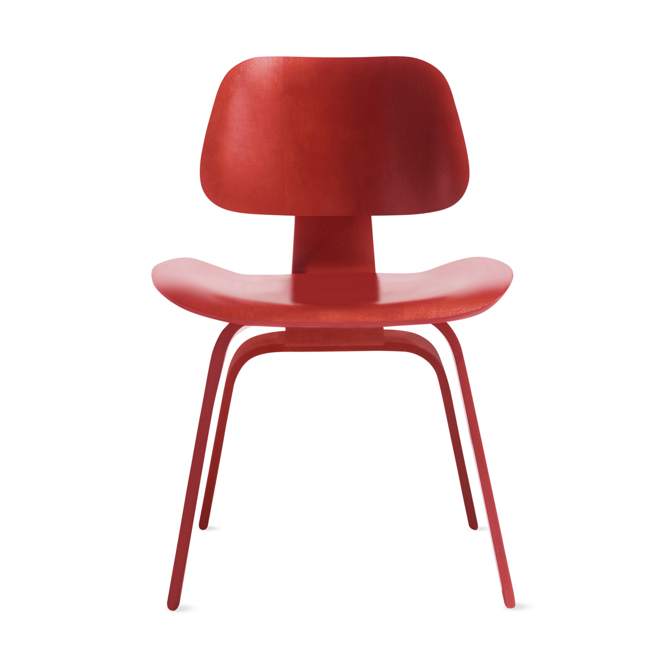 Eames® Molded Plywood Dining Chair (DCW) from Herman Miller© - Red