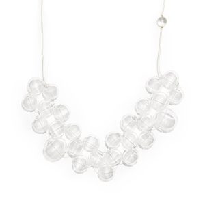 Glass Bubble Necklace - Transparent