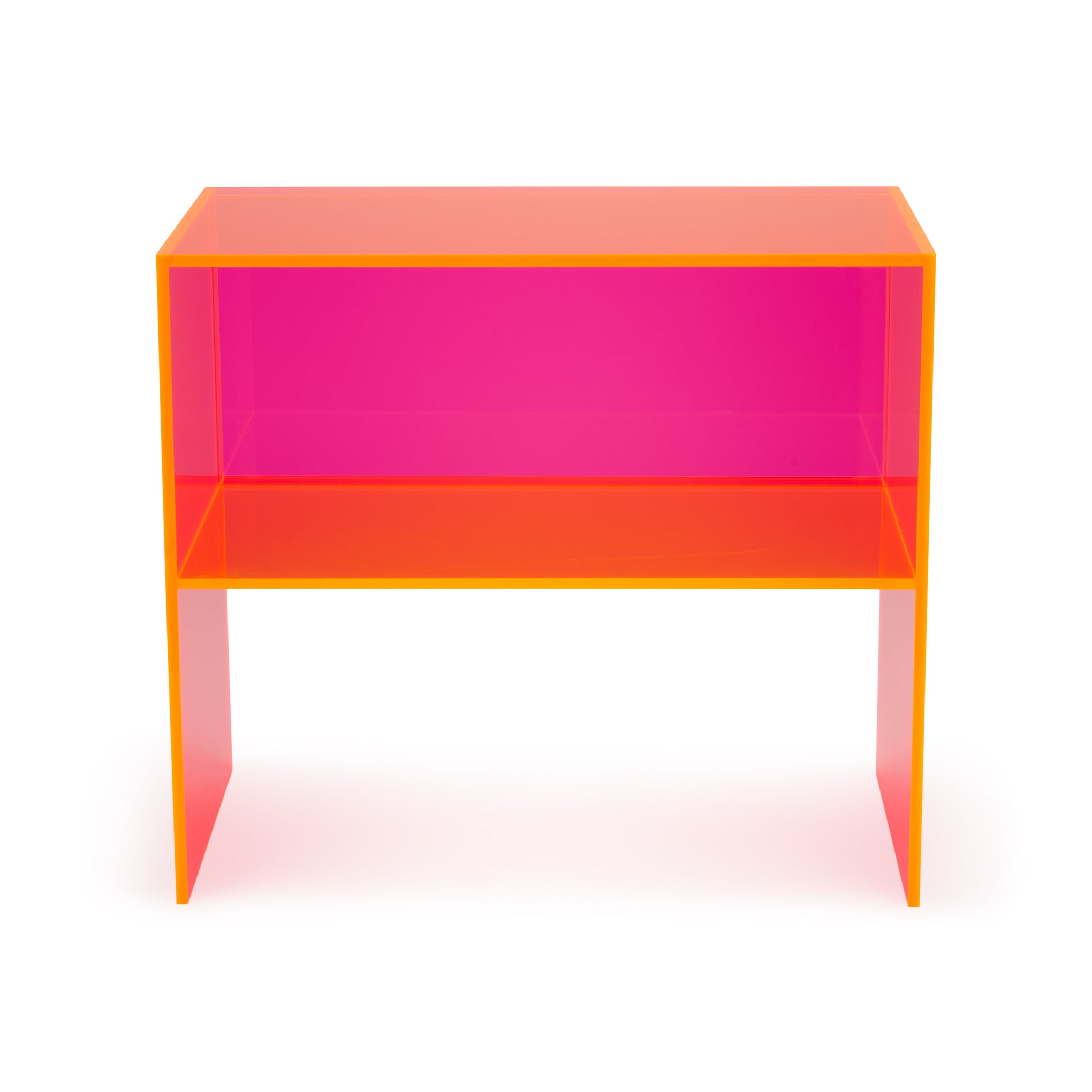 Two-Way Side Table - Neon Orange/ Neon Pink - Image 3