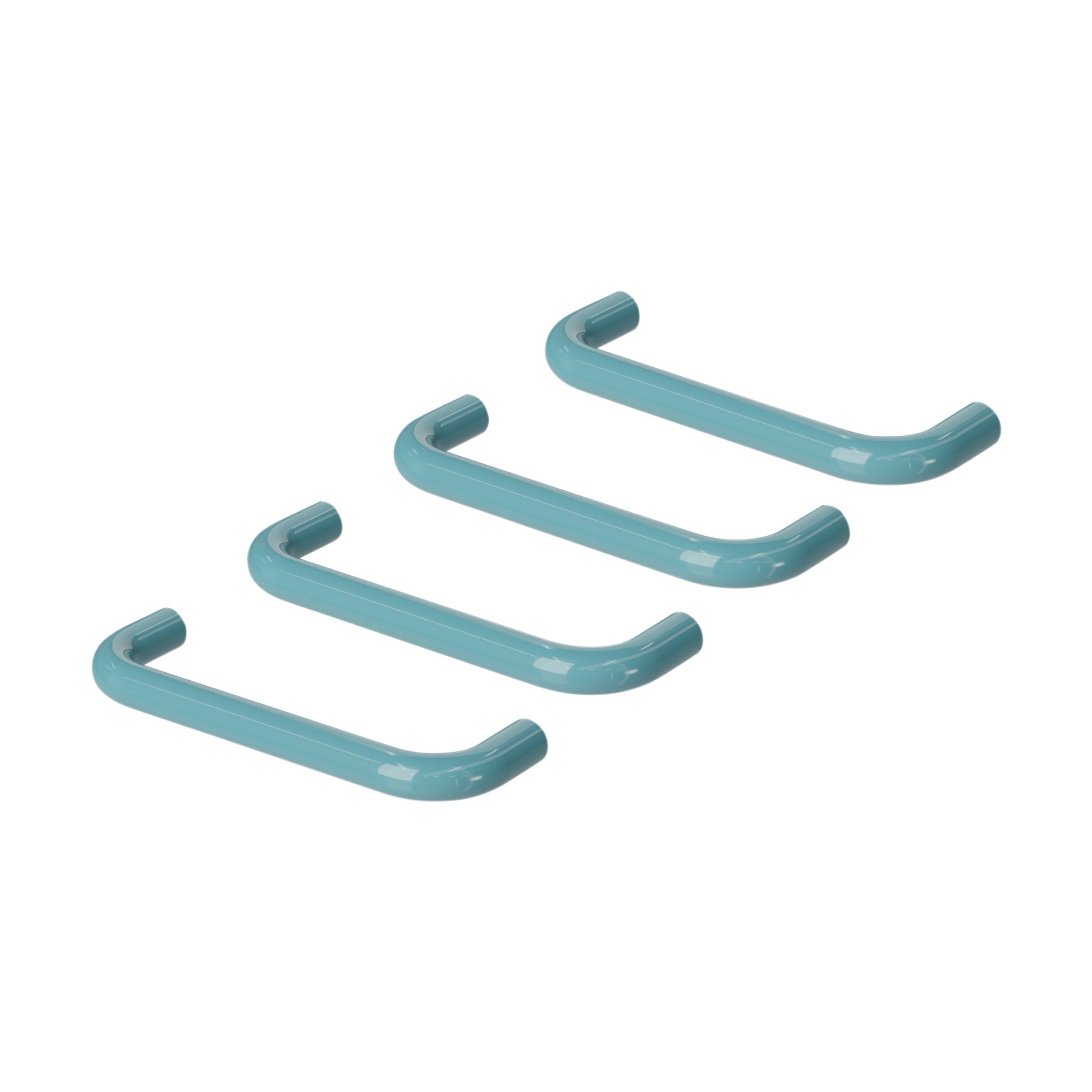 Hewi Cabinet Handles - Set of 4 - Aqua