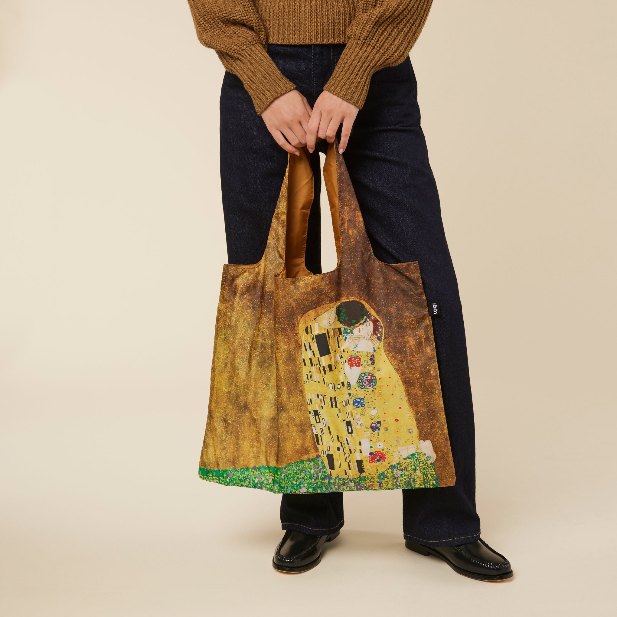 Loqi Recycled Polyester Artist Tote Bag - Gustav Klimt - Image 5