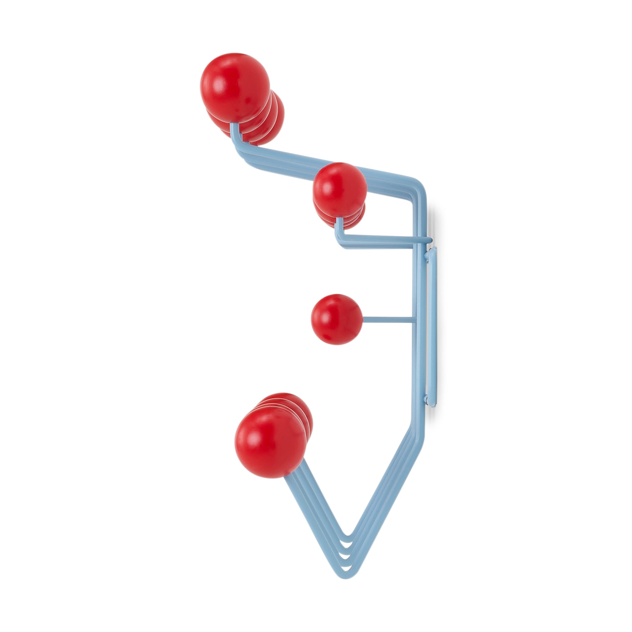 Eames® Hang-It-All Coat Rack from Herman Miller - Red/ Blue - Image 4