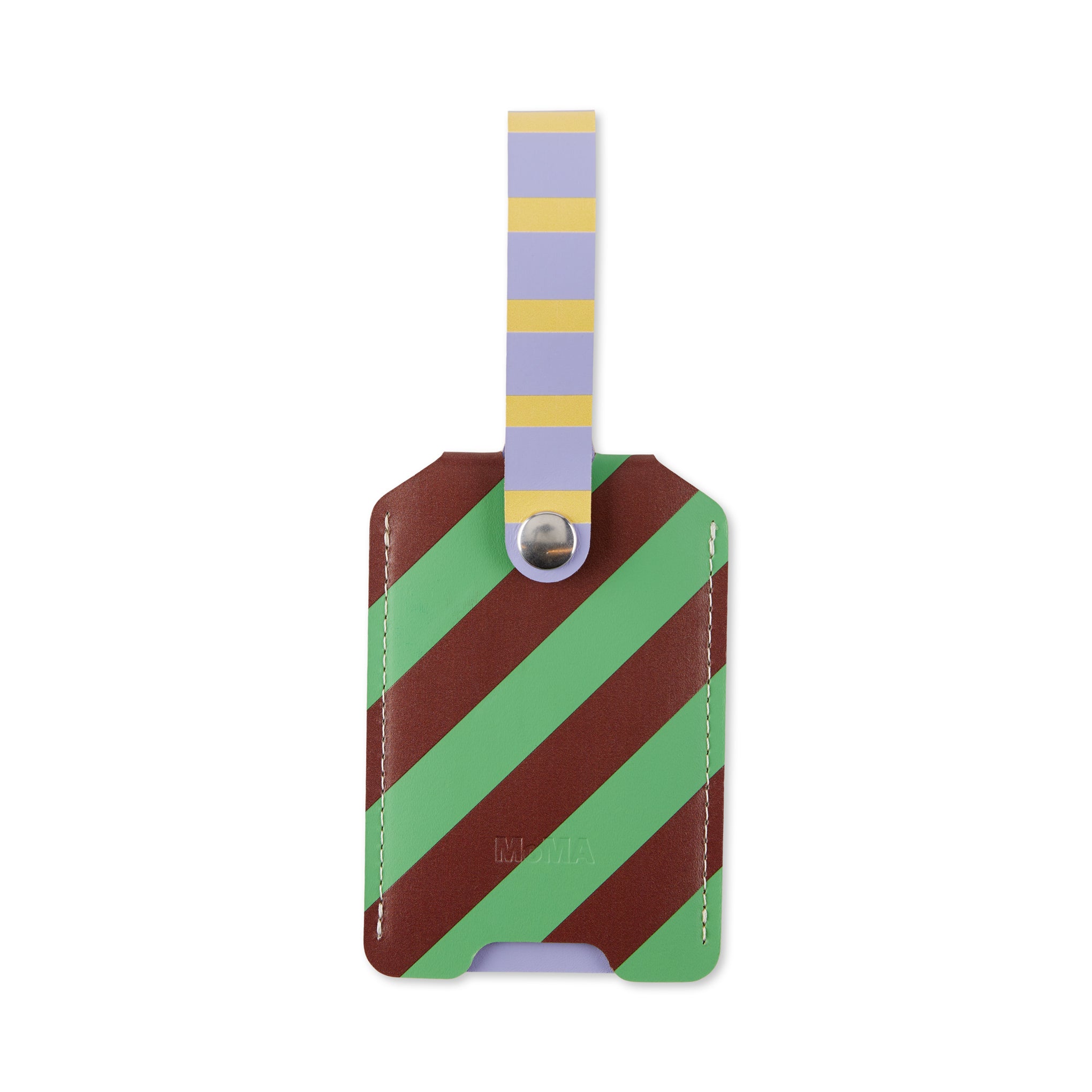 Dusen Dusen Recycled Leather Luggage Tag - Stripe