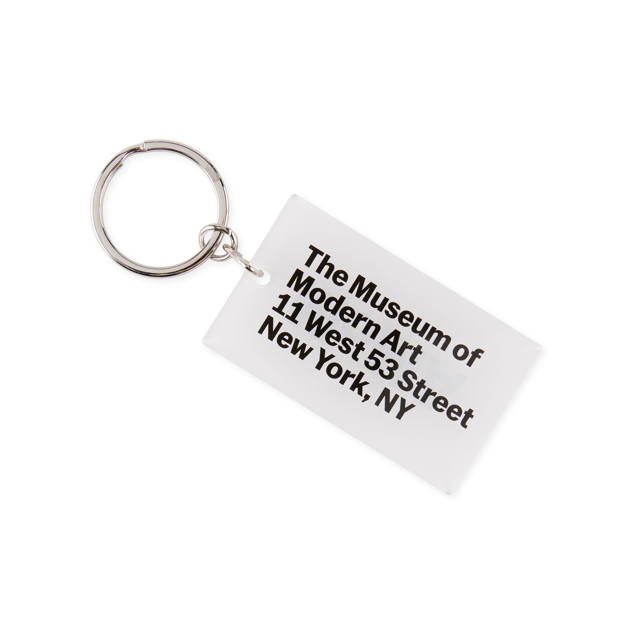 MoMA Acrylic Address Keyring - White - Image 3