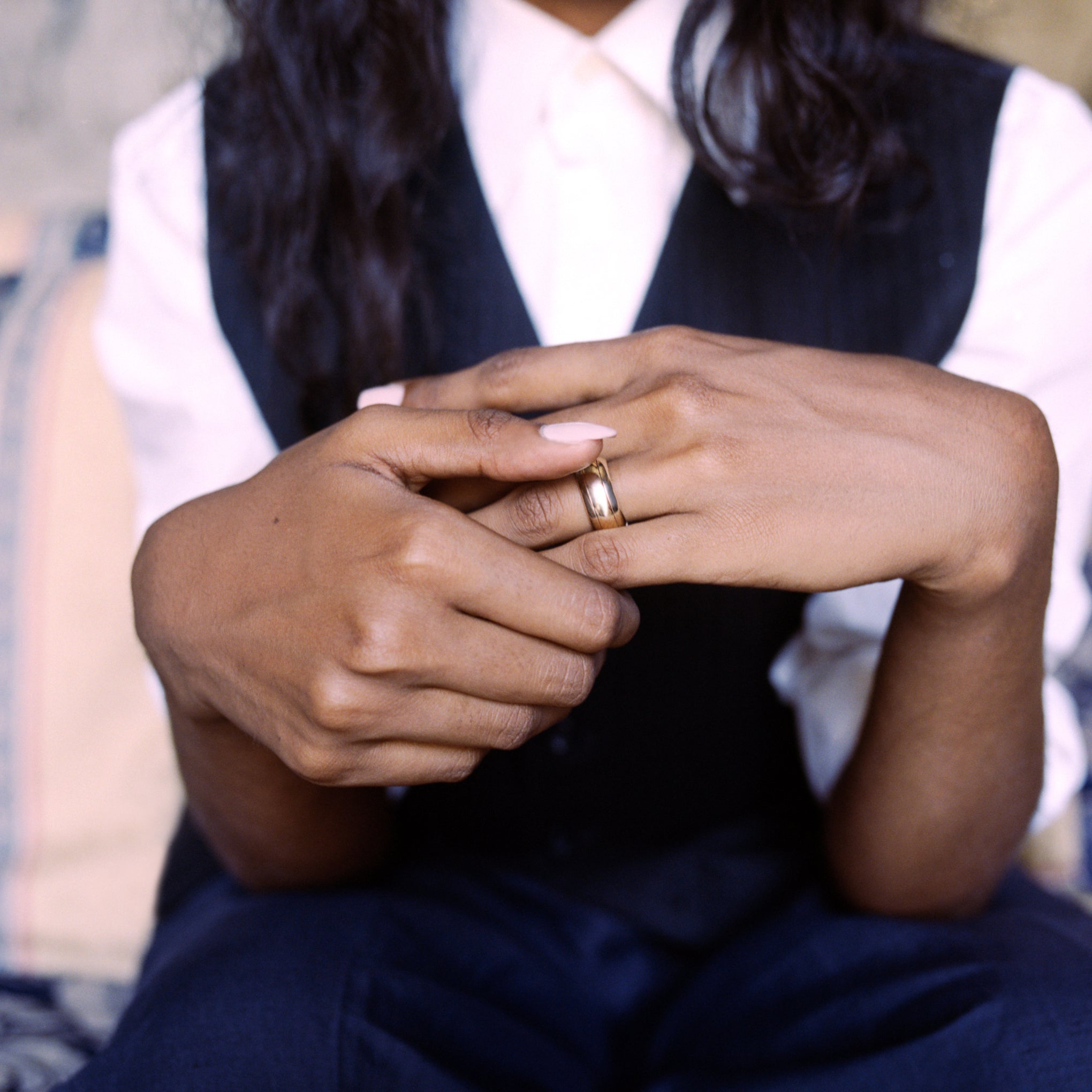 Pivot Ring II - 14k Yellow/ 14k White Gold - Image 5