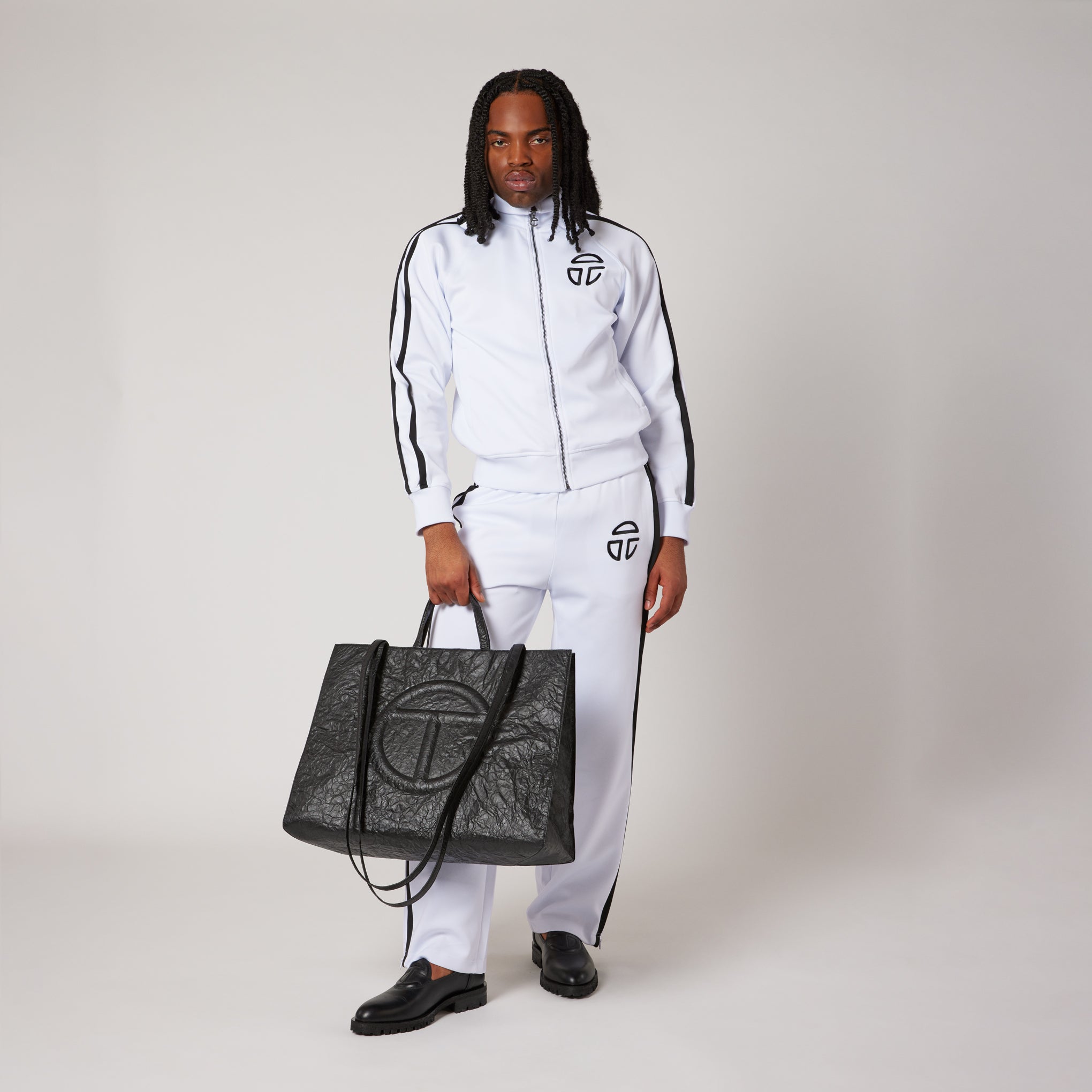 Telfar Tyvek Shopping Bag - Black - Image 14