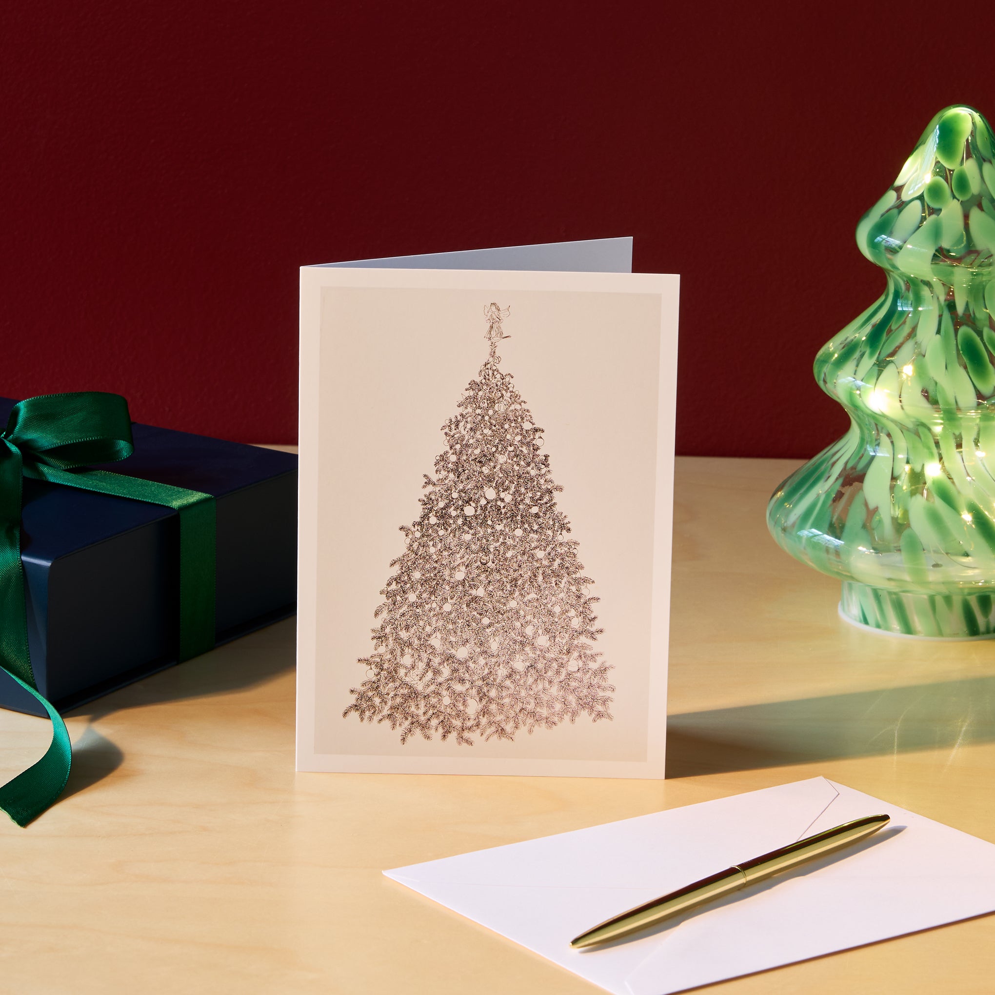 Ruth Asawa Christmas Tree Holiday Cards - Set of 12 - Image 2