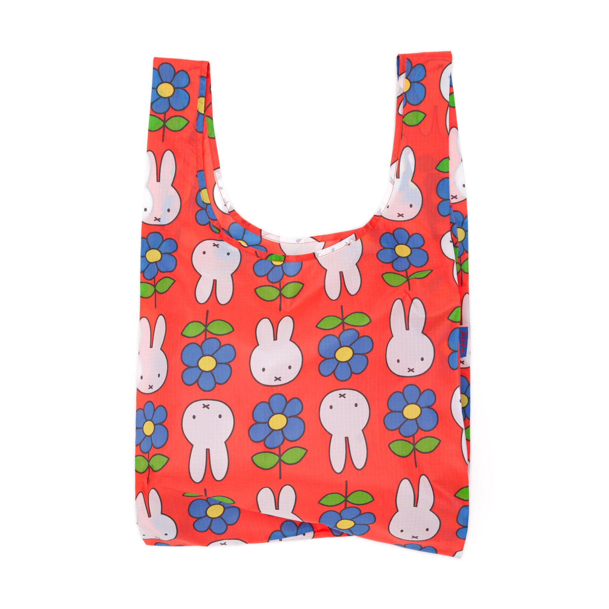 Miffy Baggu Recycled Nylon Standard Tote Bag - Flower Miffy
