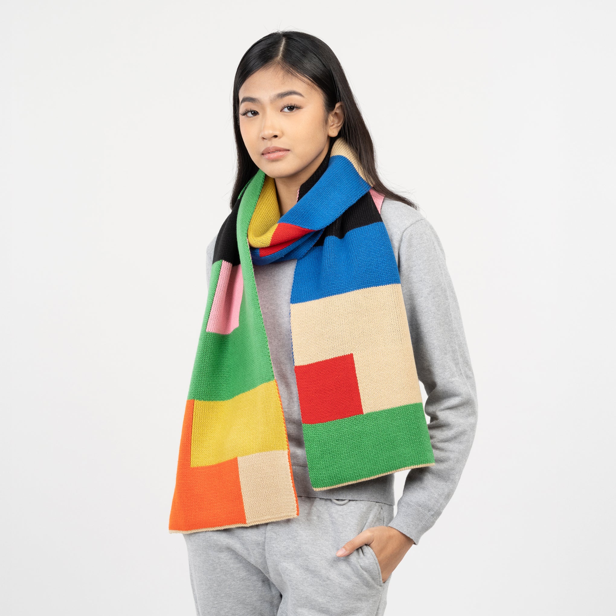 Verloop Oversized Brickwork Scarf - Image 2