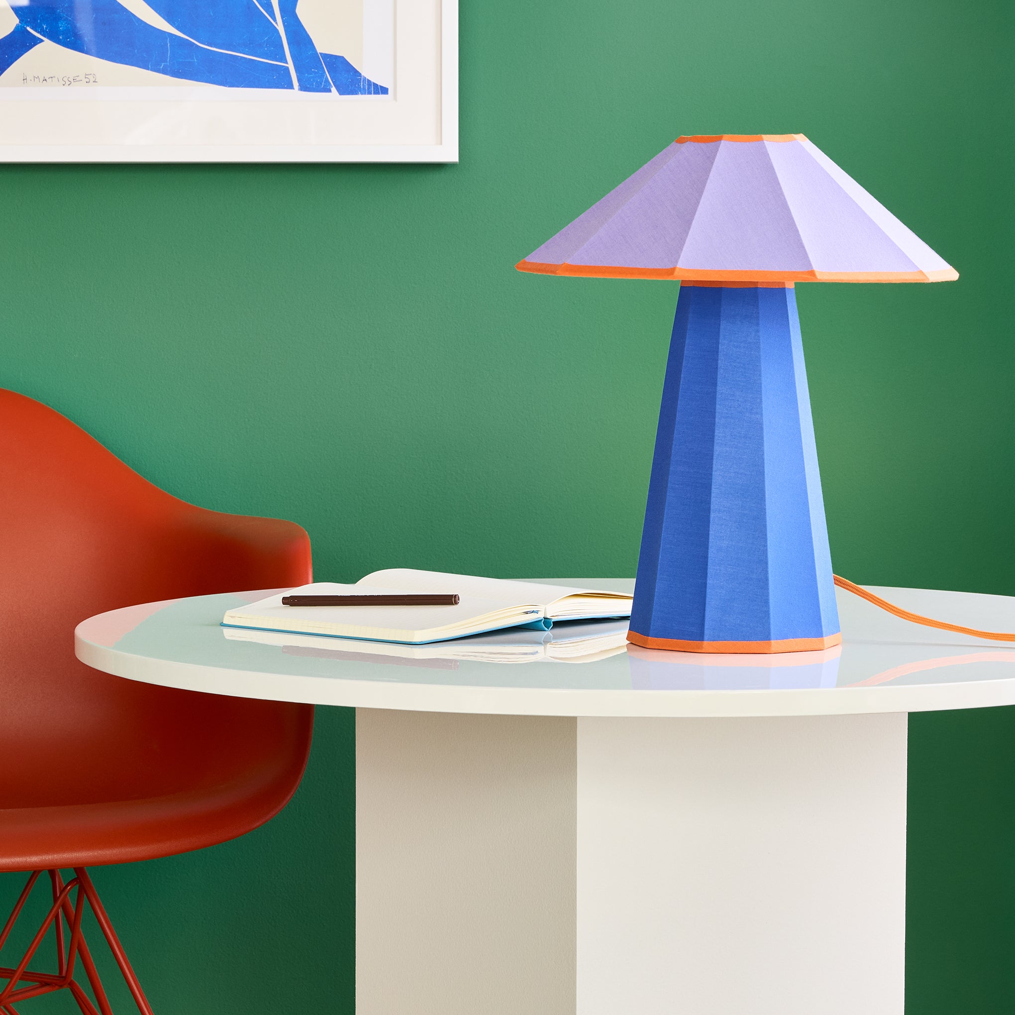 Trimme Table Lamp - Blue/ Purple - Image 7