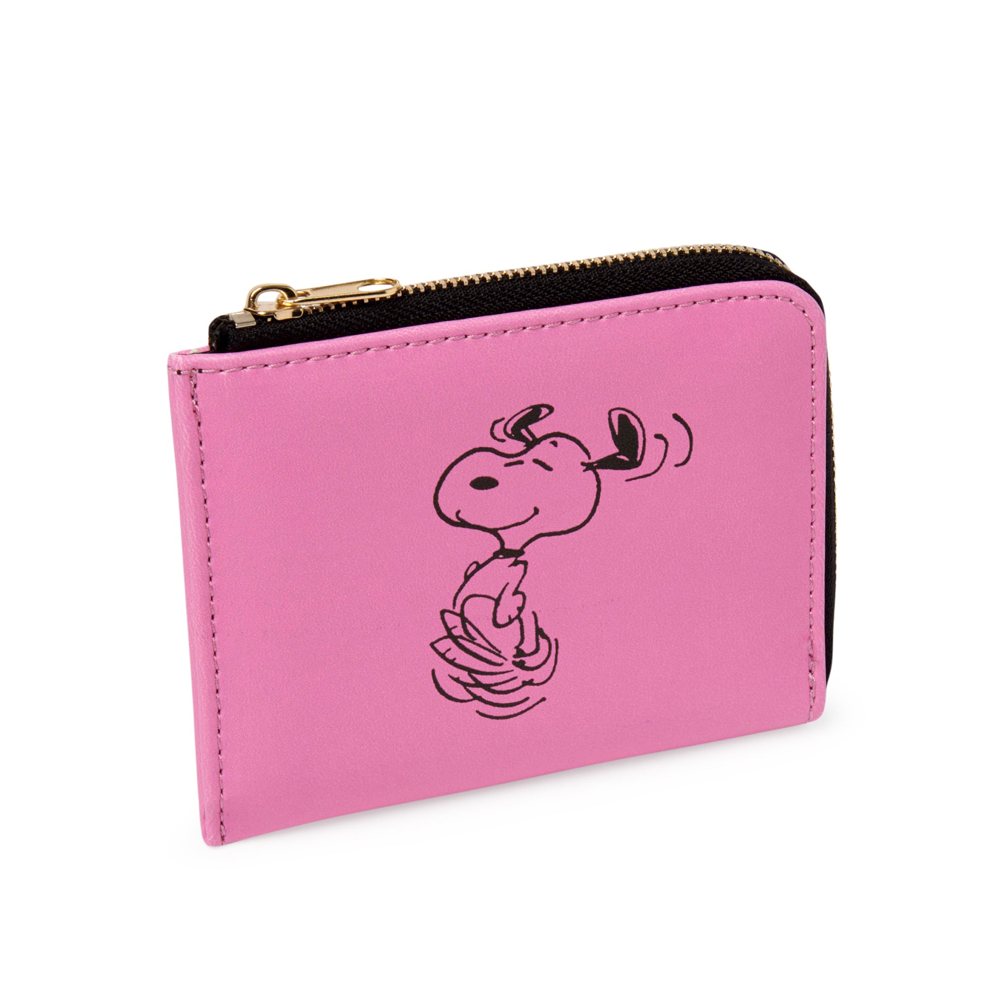 Snoopy Vegan Leather Coin Purse - Pink
