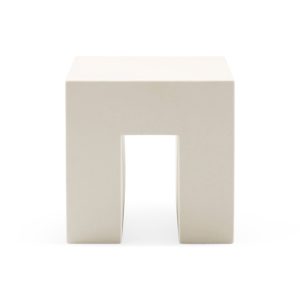Vignelli Cube Stool from Heller - White