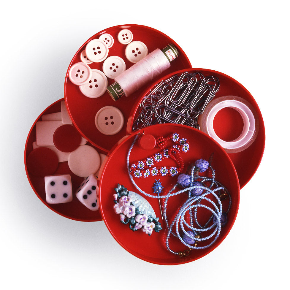 Rexite Multiplor Rotating Desk Organizer - Red - Image 3