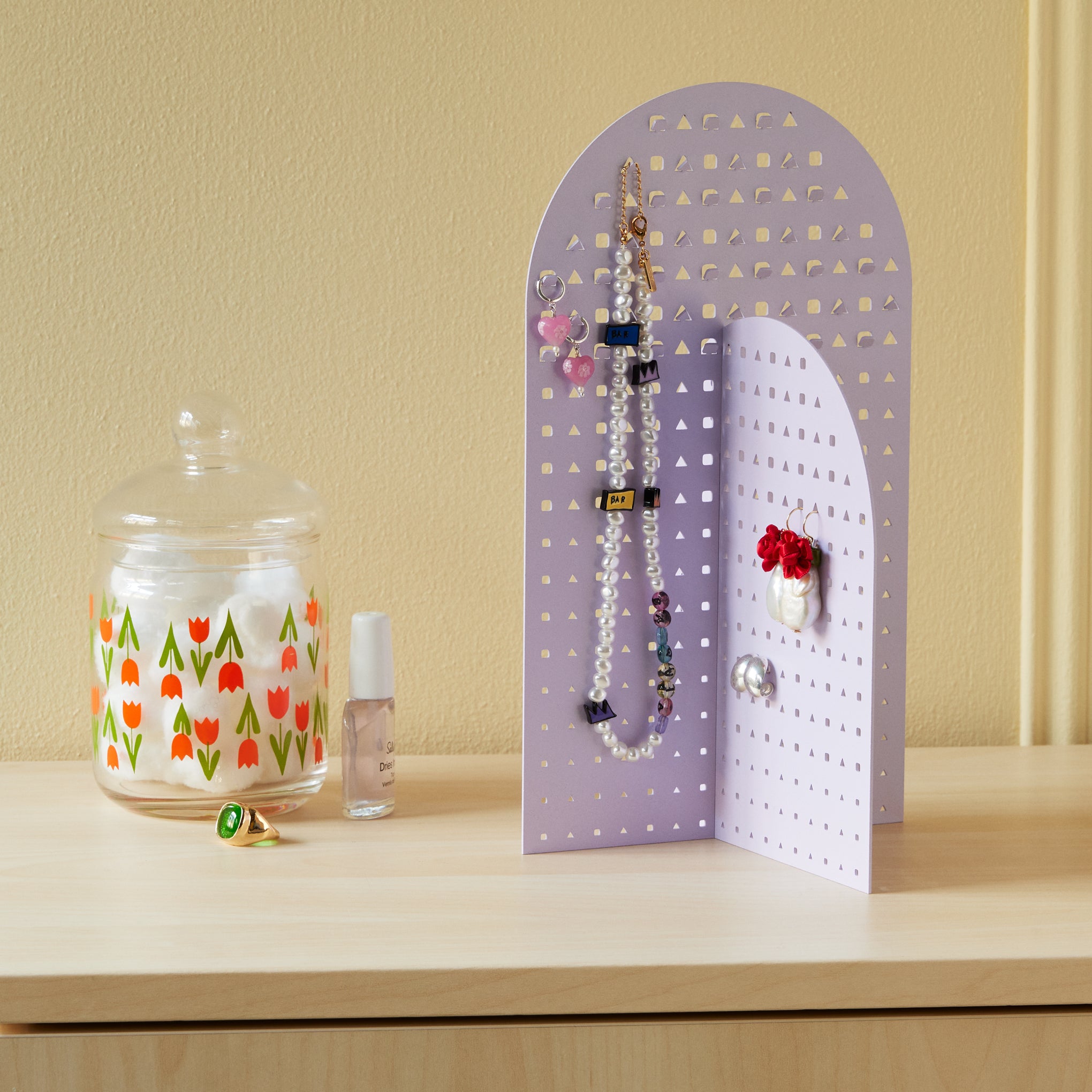 Modern Geometry Jewelry Stand - Lavender - Image 2