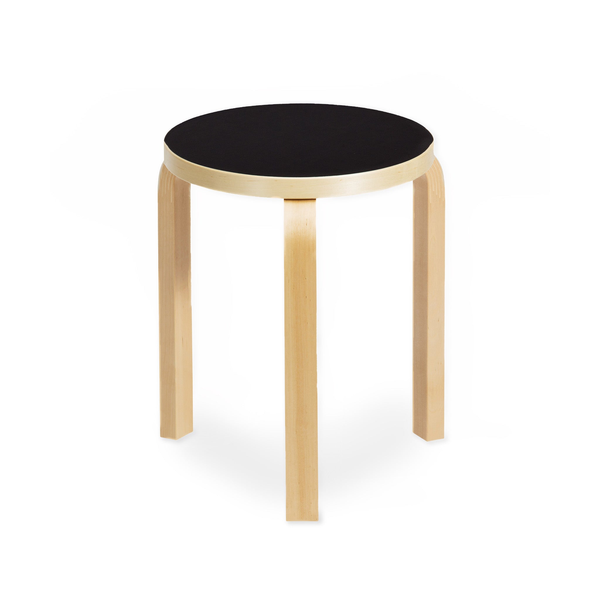 Artek Aalto Stacking Stool 60 - Black/ Black - Image 6