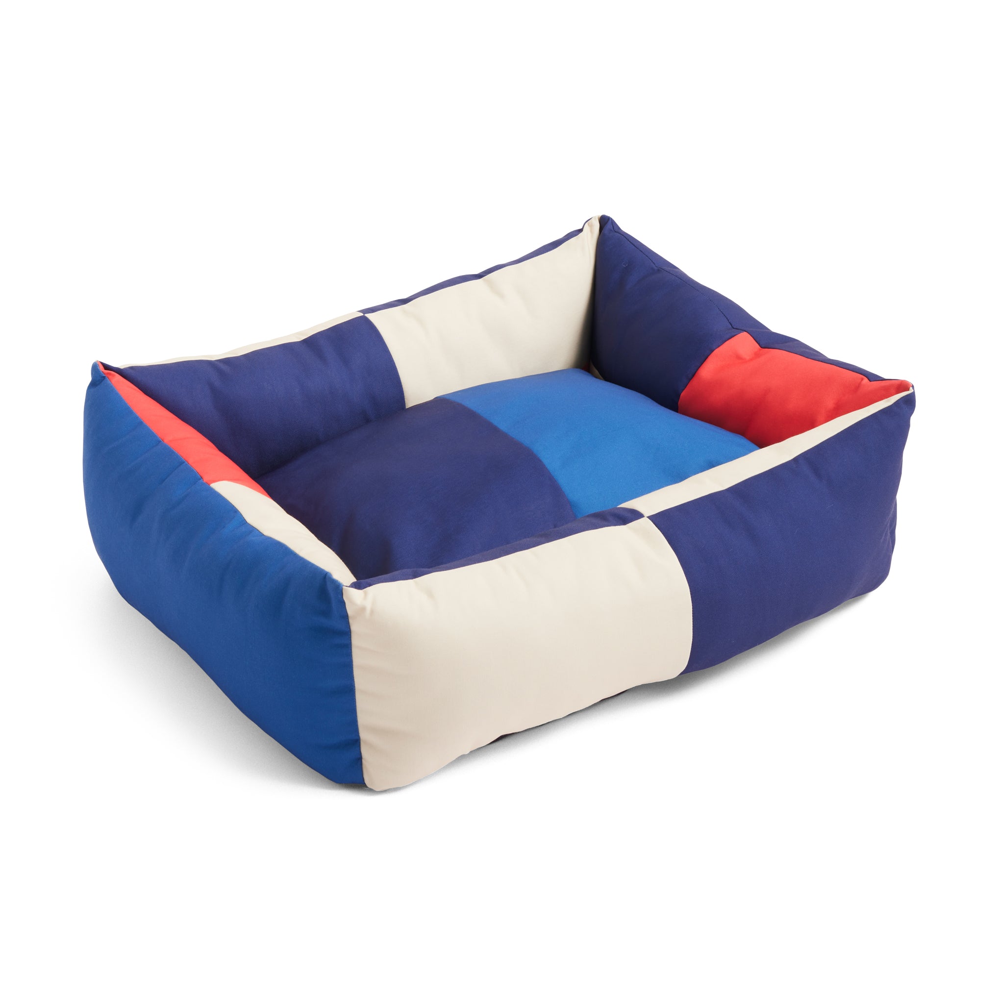 HAY Dog Bed in Recycled Polyester - Red/ Blue